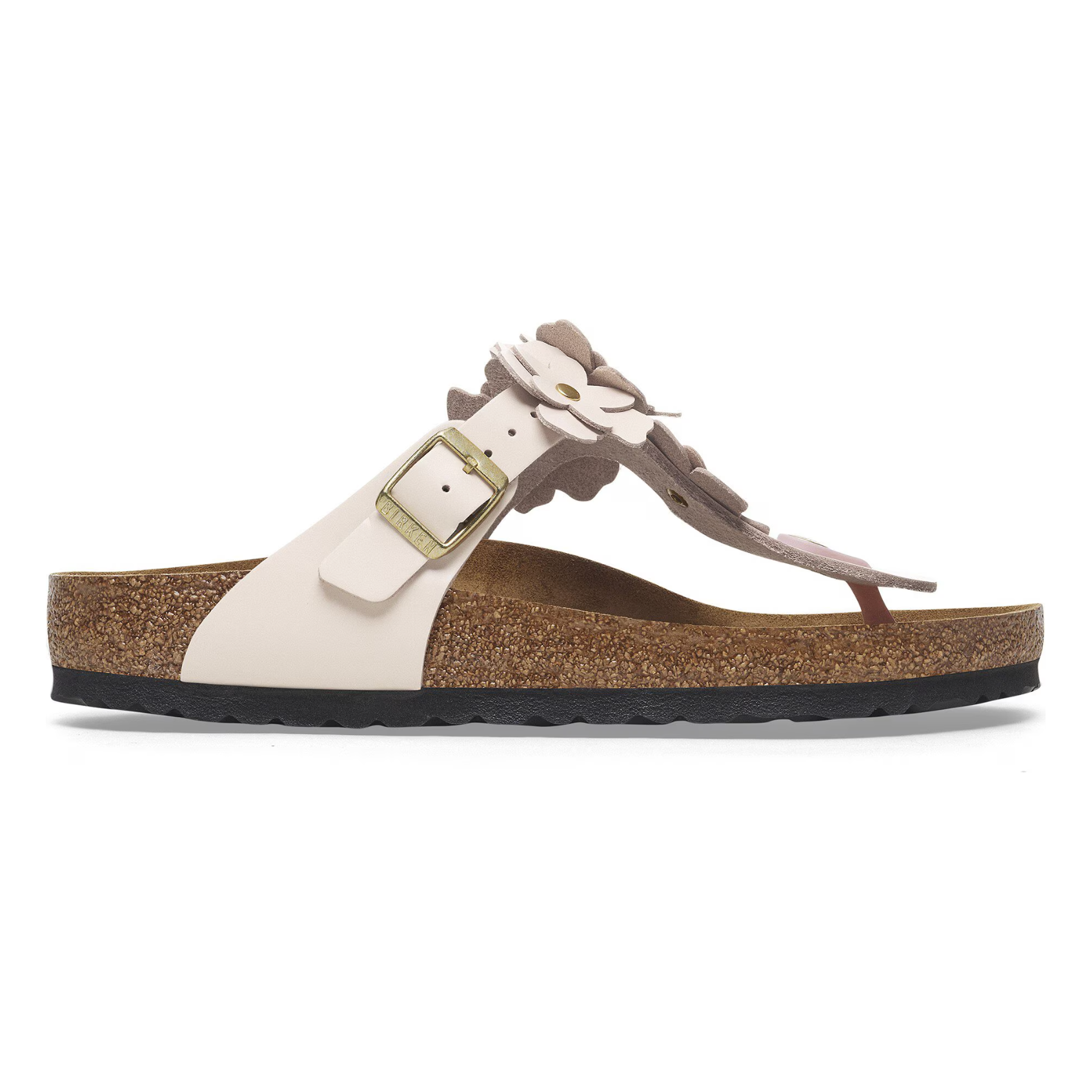 Birkenstock Women's Gizeh Flower Leather Sandals - Comfortable & Stylish Summer Footwear for Beach, Pool & Casual Outings