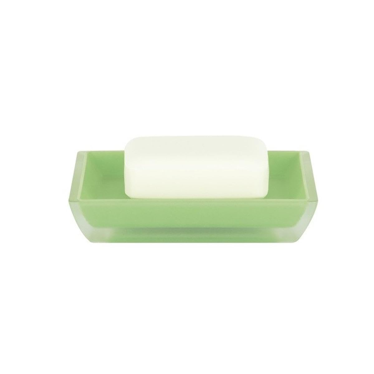 Freddo Light Polystyrene Soap Dish - Eco-Friendly Bathroom Organizer for Showers & Sinks | Green Soap Tray for Home & Spa Use