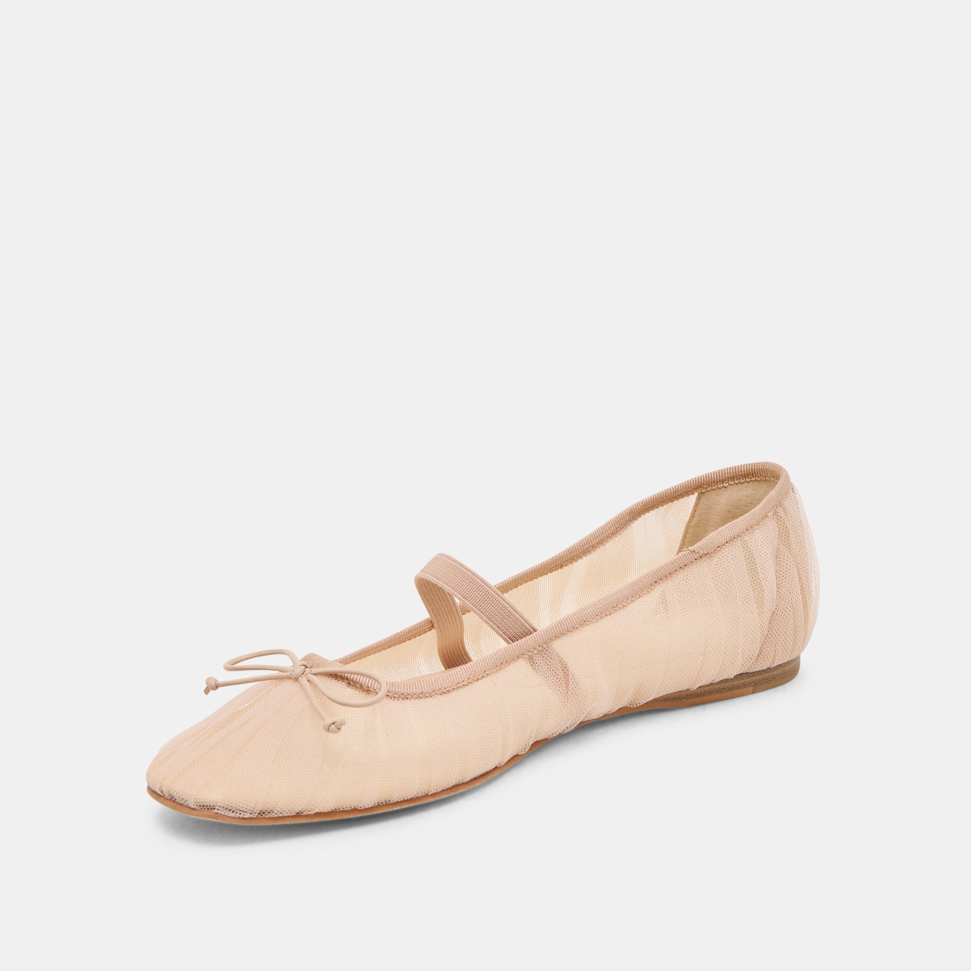 RAEVEN Women's Ballet Flats - Praline Tulle Comfortable Slip-On Shoes for Casual Wear, Work & Dance