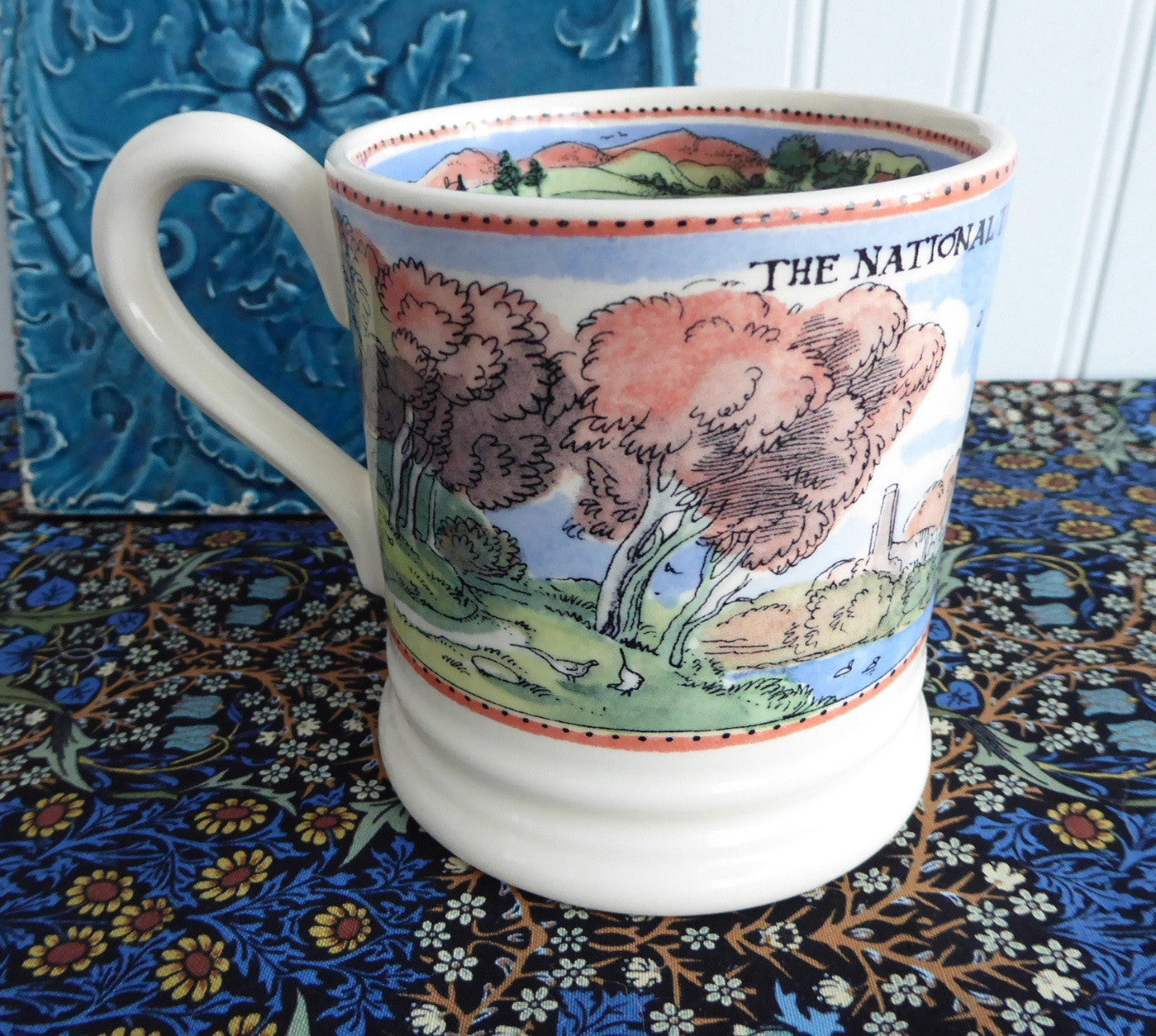 Emma Bridgewater National Trust Countryside Find Peace Mug - English Pottery 2005 - Perfect for Tea, Coffee & Home Decor Gift Idea
