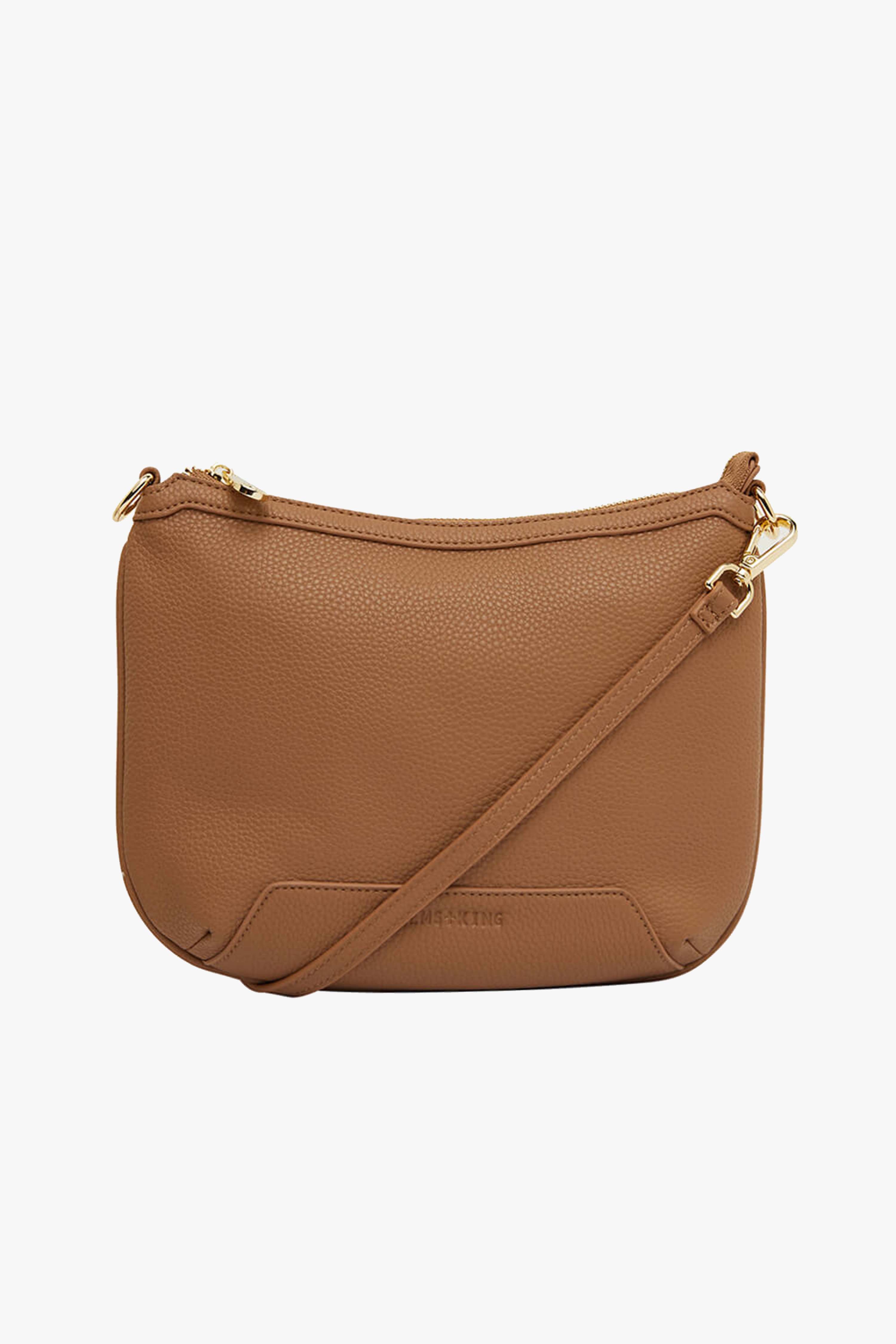 Stylish Glendale Taupe Crossbody Bag with Adjustable Chain Strap - Perfect for Everyday Use, Travel & Shopping