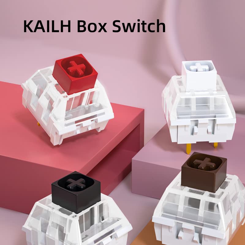 Box White 3 Pin Mechanical Keyboard Switches - Clicky Tactile Gaming Switches (30pcs) | Perfect for Mechanical Keyboard Upgrades & Custom Builds | Enhanced Typing & Gaming Experience
