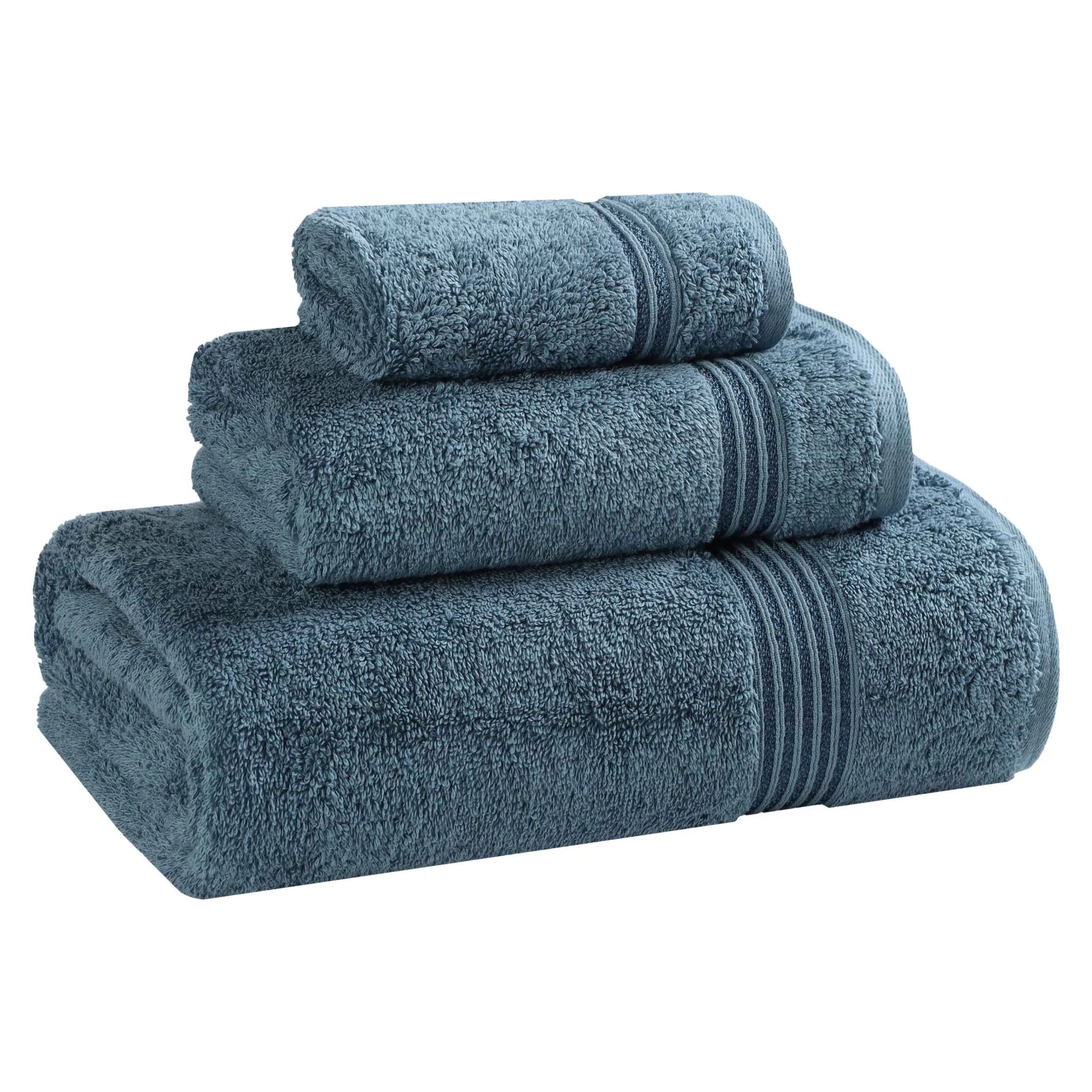 Premium Egyptian Cotton Plush 3-Piece Luxury Bath Towel Set - Ultra Absorbent & Soft for Spa, Bathroom & Hotel Use