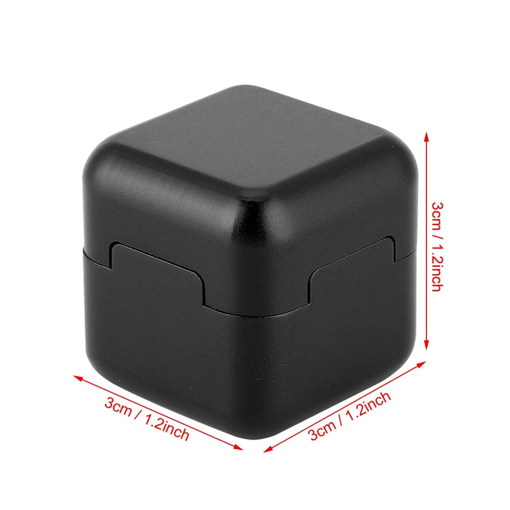 Premium Aluminum Magnetic Pool Cue Chalk Holder - Portable Mini Billiard Chalk for Snooker & Pool Players (Black) - Perfect for Bars, Game Rooms & Professional Tournaments