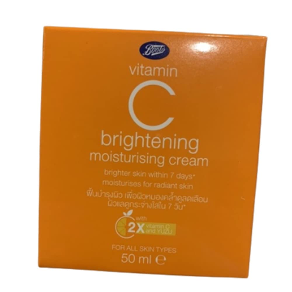 Vitamin C Face Moisturizer Cream - Hydrating Skin Care for Smooth Skin - 50ml Pack