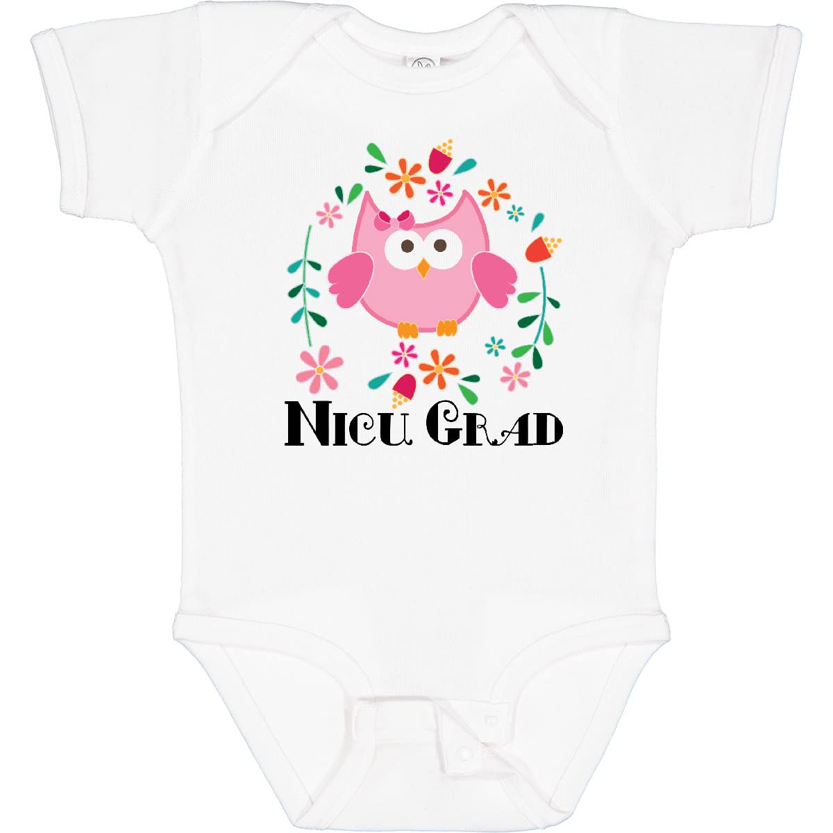Inktastic NICU Graduate Baby Girl Bodysuit - Soft Cotton Onesie for Preemie & Newborn - Perfect for NICU Graduation, Baby Showers & Newborn Photography