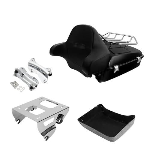 Chrome Solo Mount Rack Tour Pack Set Style #6