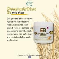 Collagen & Oats Hair Treatment for Dry Damaged Hair - Nourishing Repair Mask for Split Ends & Breakage - Perfect for Salon & At-Home Hair Care