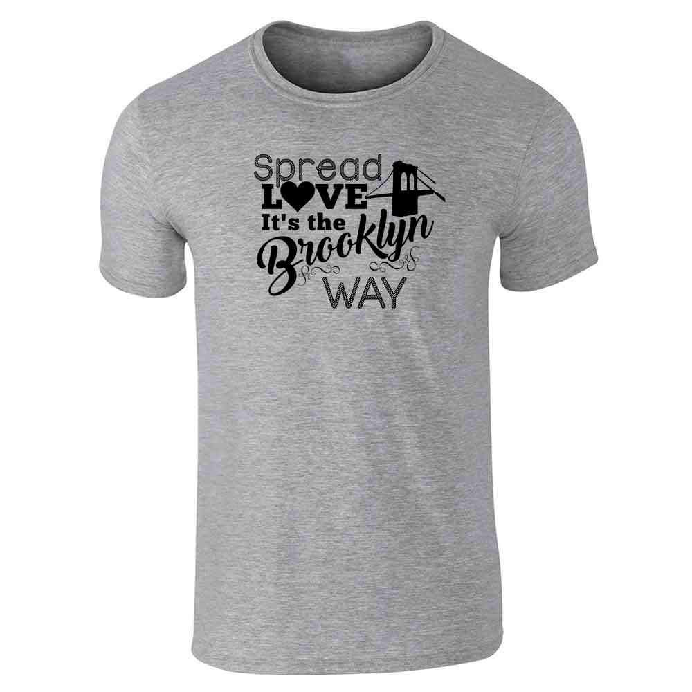 Pop Threads 'Spread Love It's The Brooklyn Way' Graphic Tee for Men | Trendy Streetwear & Casual Wear | Perfect for Urban Fashion, Weekend Outings & Brooklyn Pride