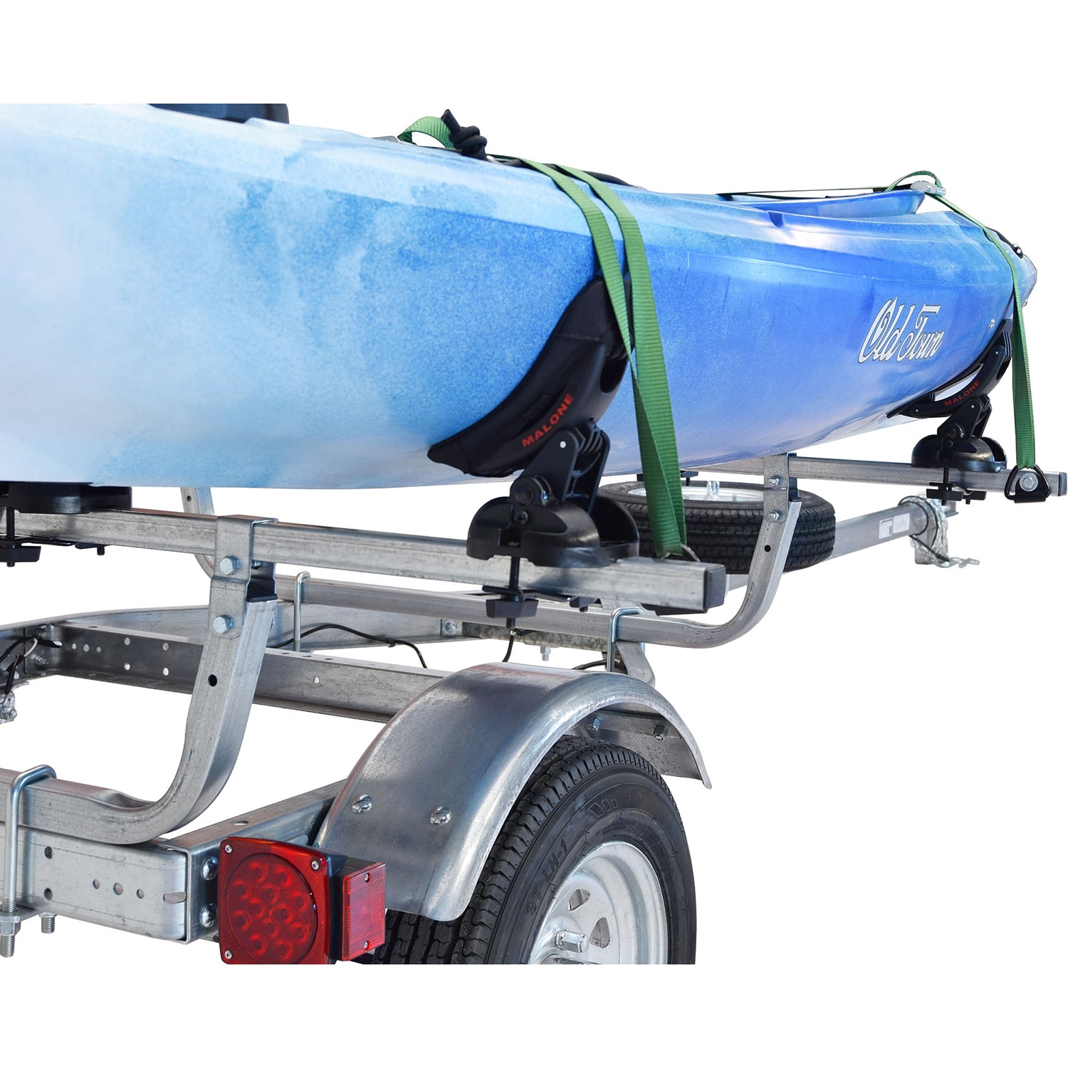 Malone MicroSport 2 Boat Saddle Up Pro Kayak Trailer Package - Heavy Duty Kayak & Canoe Carrier for Secure Transport - Perfect for Road Trips, Camping & Water Sports Adventures