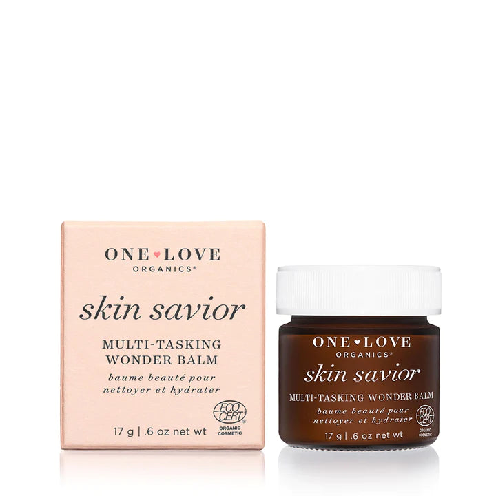 One Love Organics Skin Savior Multi-Task Wonder Balm - Organic Face & Body Moisturizer for Dry Skin - Perfect for Travel, Nighttime Routine & On-the-Go Hydration