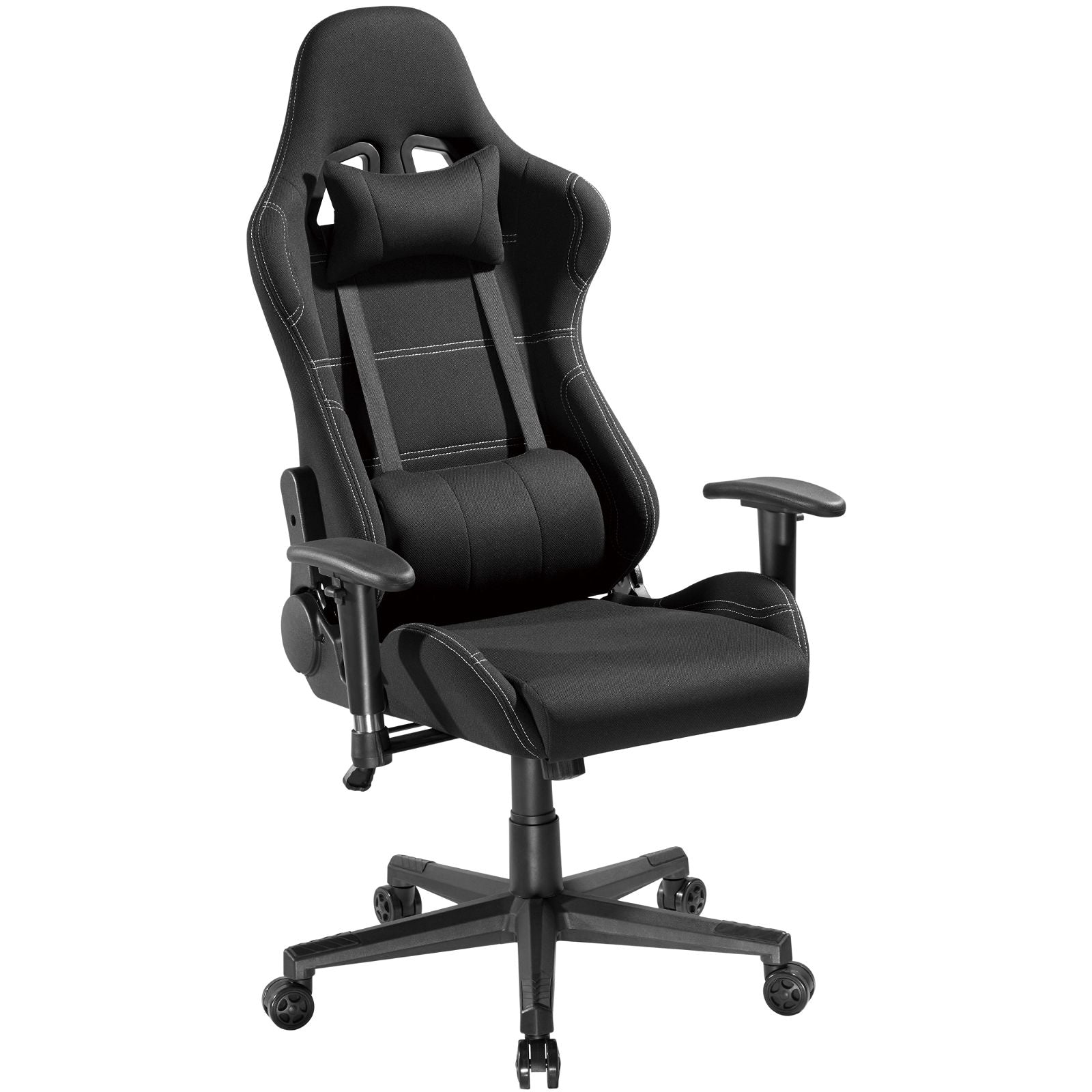 Stealth Ergonomic Gaming & Office Chair with Adjustable Armrests - Black by Tauris | Perfect for Long Gaming Sessions & Home Office Work