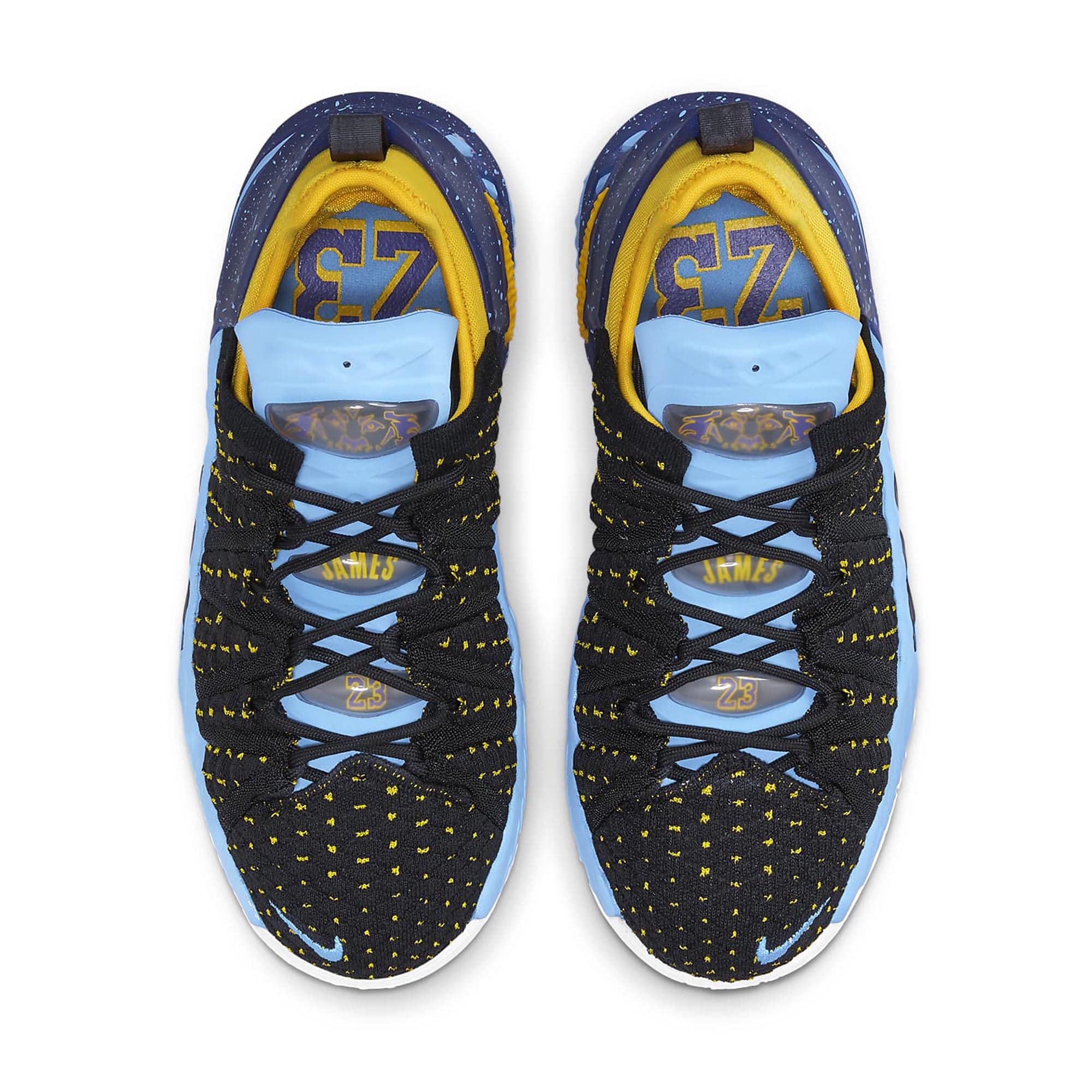 Nike Lebron XVIII Basketball Shoes for Boys - Big Kid Size 5.5 M in Black/University Gold/Coast/Concord - Perfect for School, Training & Court Performance