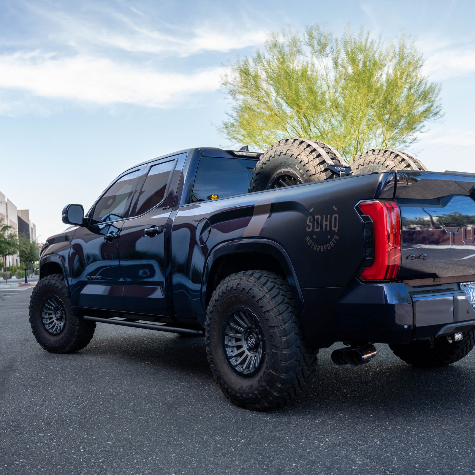 2022-2024 Toyota Tundra SDHQ Built Rock Sliders - Heavy Duty Off-Road Side Steps for Adventure & Truck Protection (Perfect for Rock Crawling & Overlanding)