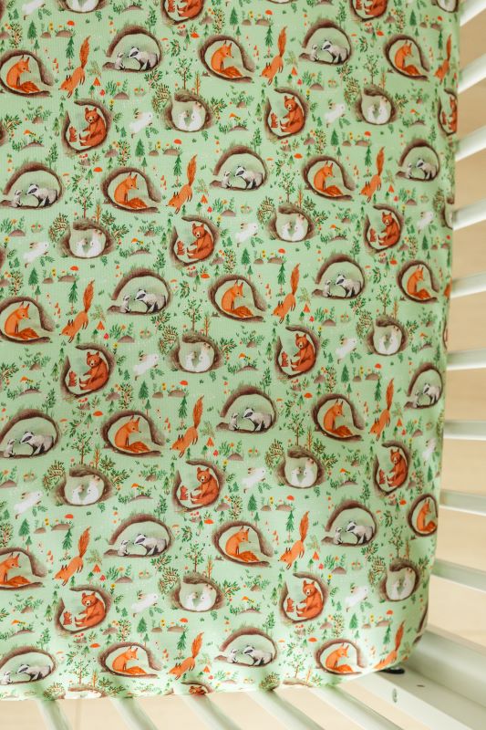 Soft & Breathable Burrow Crib Sheet - Organic Cotton Baby Bedding for Safe & Comfortable Sleep | Perfect for Nursery, Daycare & Travel