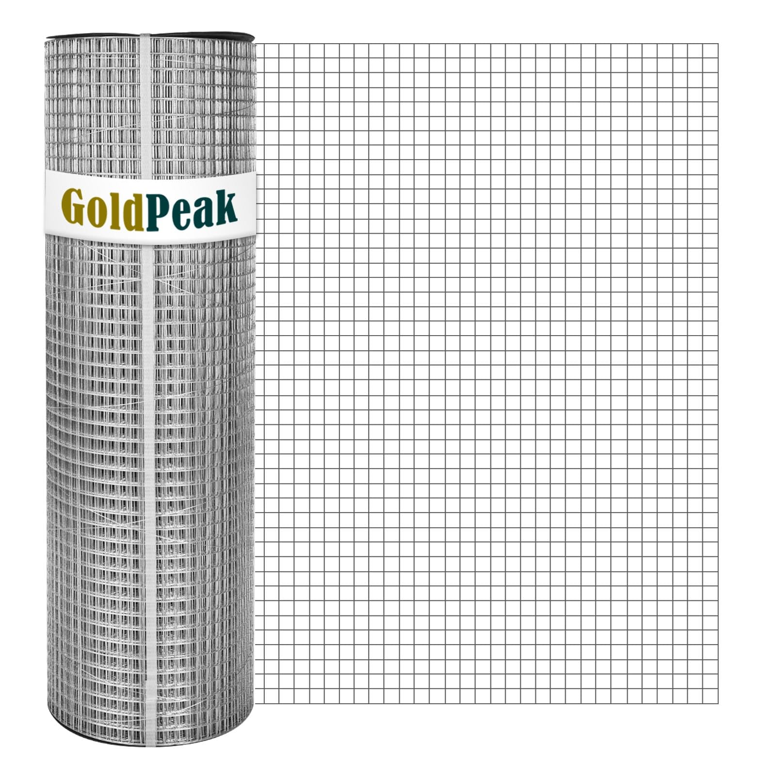 GoldPeak 1/2 Inch 19 Gauge Welded Wire Mesh Roll - 48