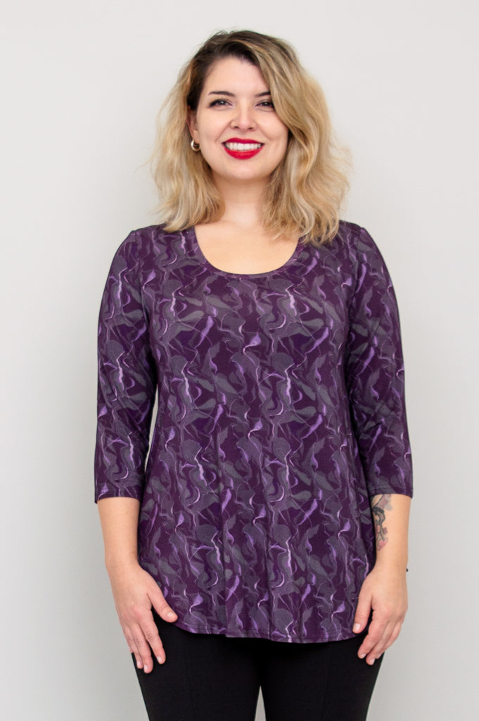 Jazz 3/4 Sleeve Top - Mystique Bamboo Blouse for Women | Breathable & Comfortable | Perfect for Concerts, Date Nights & Summer Outings