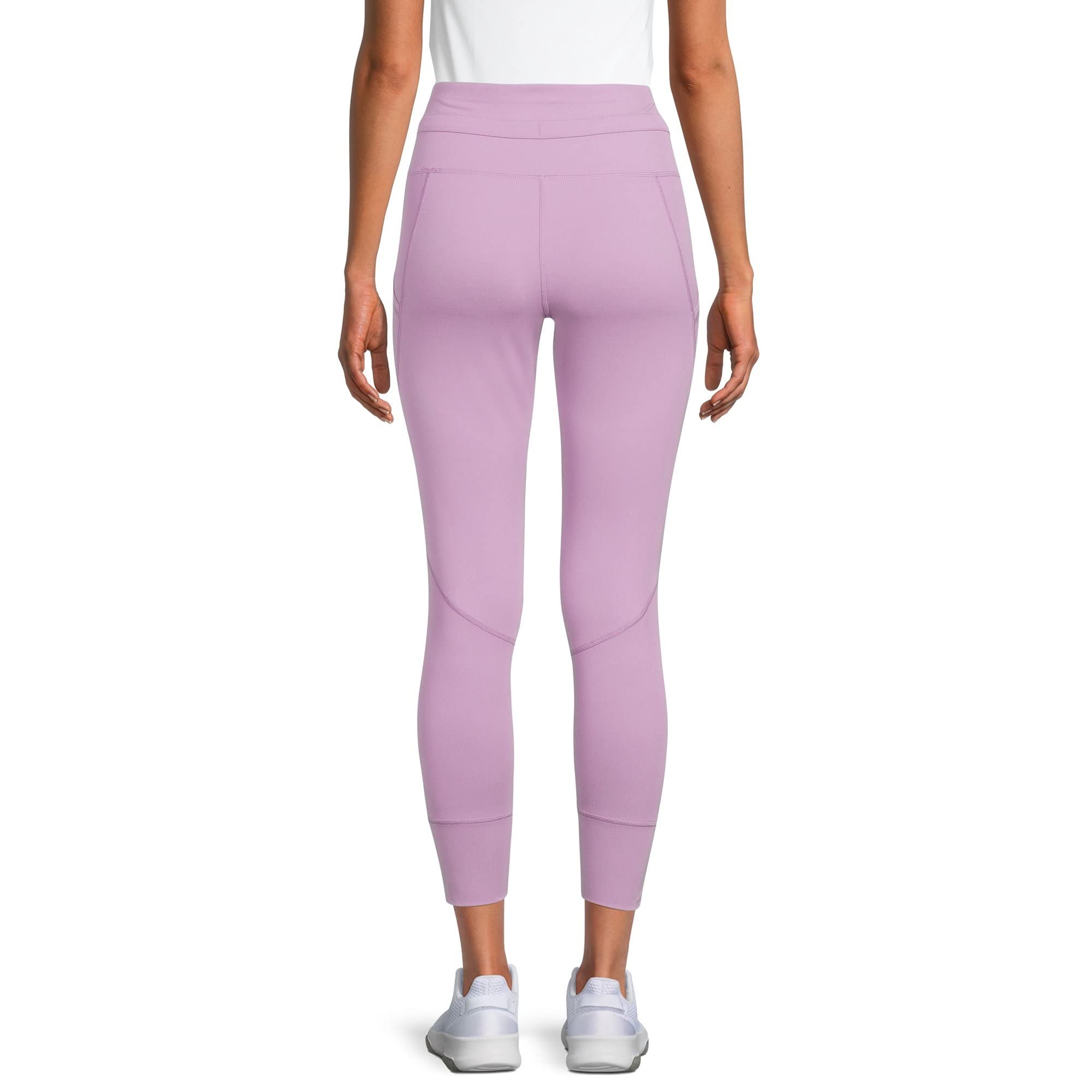 Avia Women's High Waist Yoga Leggings with Side Pockets - Breathable Workout Pants for Yoga, Gym & Running | Activewear for Women