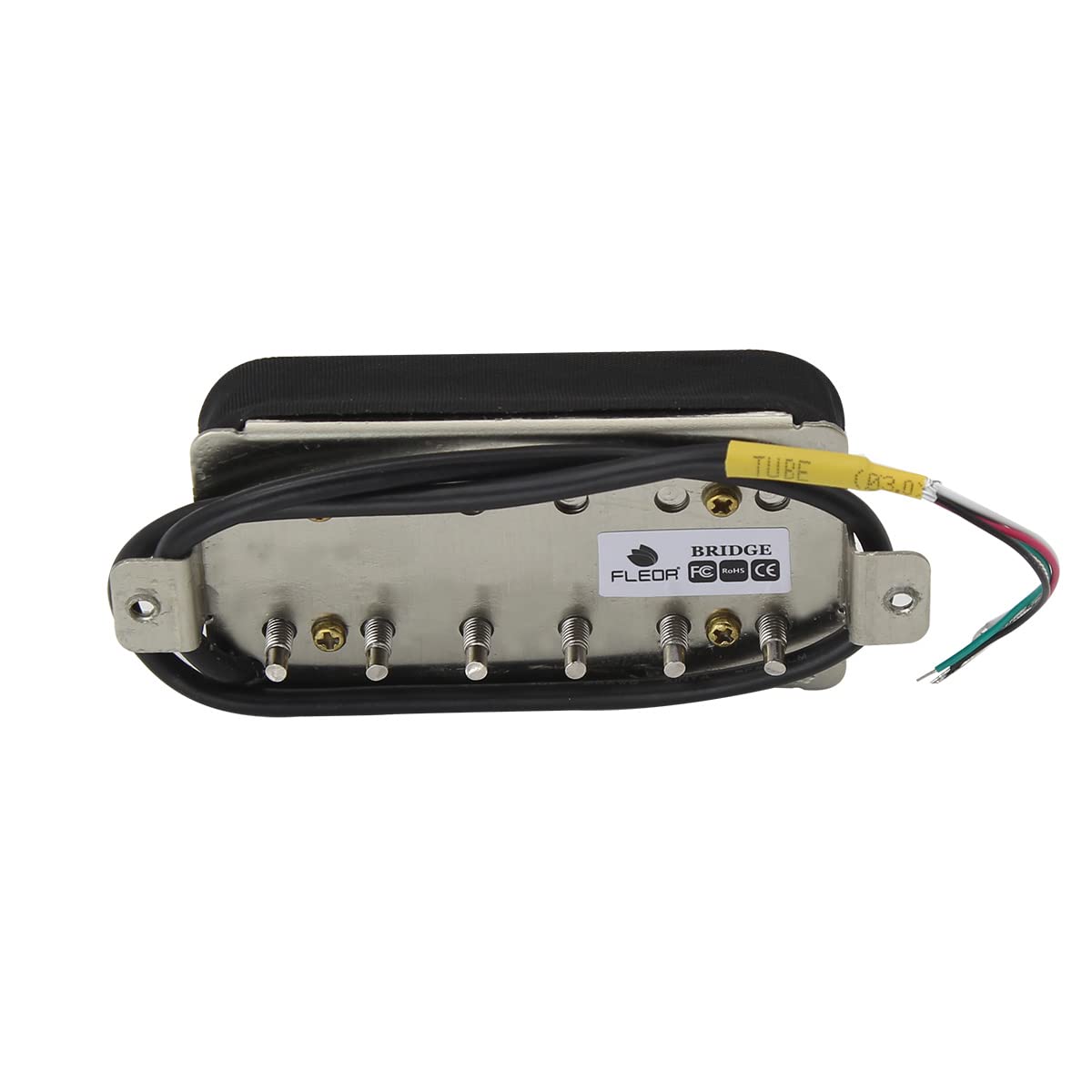 FLEOR Alnico 2 Humbucker Pickup 8-9K Electric Guitar Bridge Pickup - Black - Perfect for Rock, Blues & Metal Guitarists - Upgrade Your Les Paul, SG or Telecaster Tone