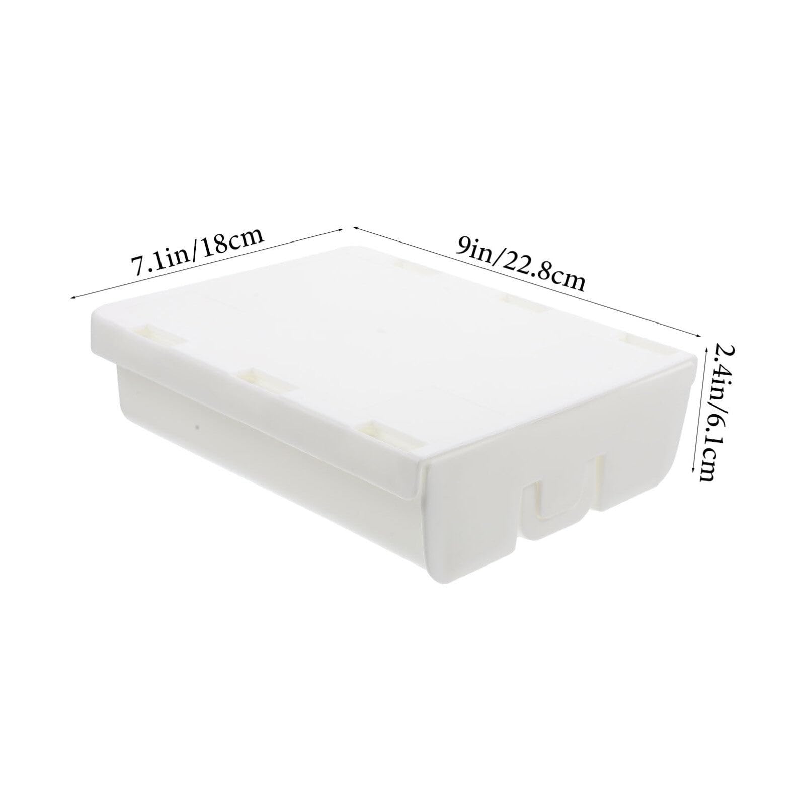 Under Desk Storage Drawers - White Plastic Organizer for Kitchen, Office & Home - Perfect for Desk Drawers, Shelves & Table Storage - Space-Saving Solution for Office Supplies, Utensils & Documents