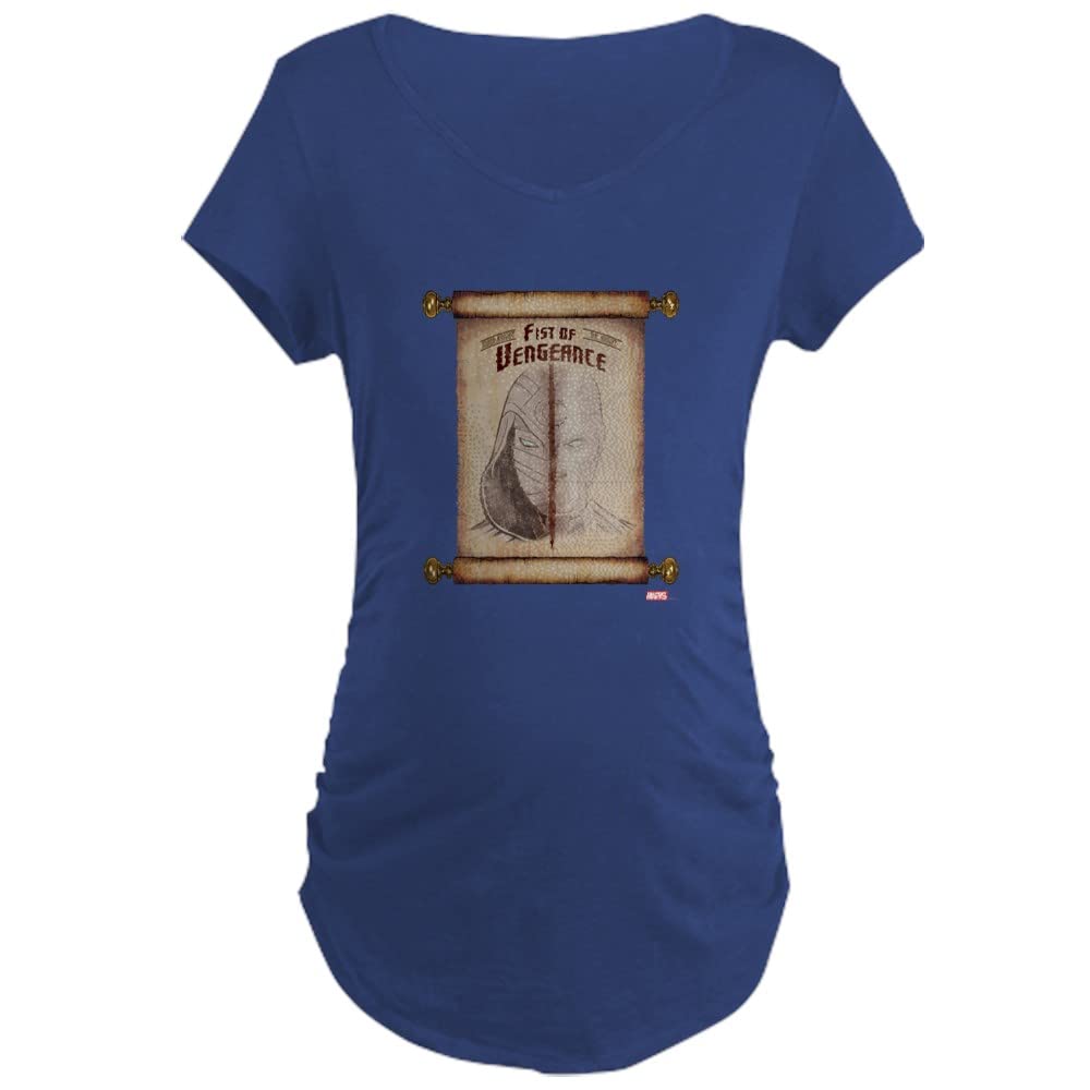 Moon Knight Fist of Vengeance Women's Maternity T-Shirt - Comfortable Pregnancy Tee for Marvel Fans & Expecting Moms - Perfect for Casual Wear, Baby Showers & Superhero Themed Events