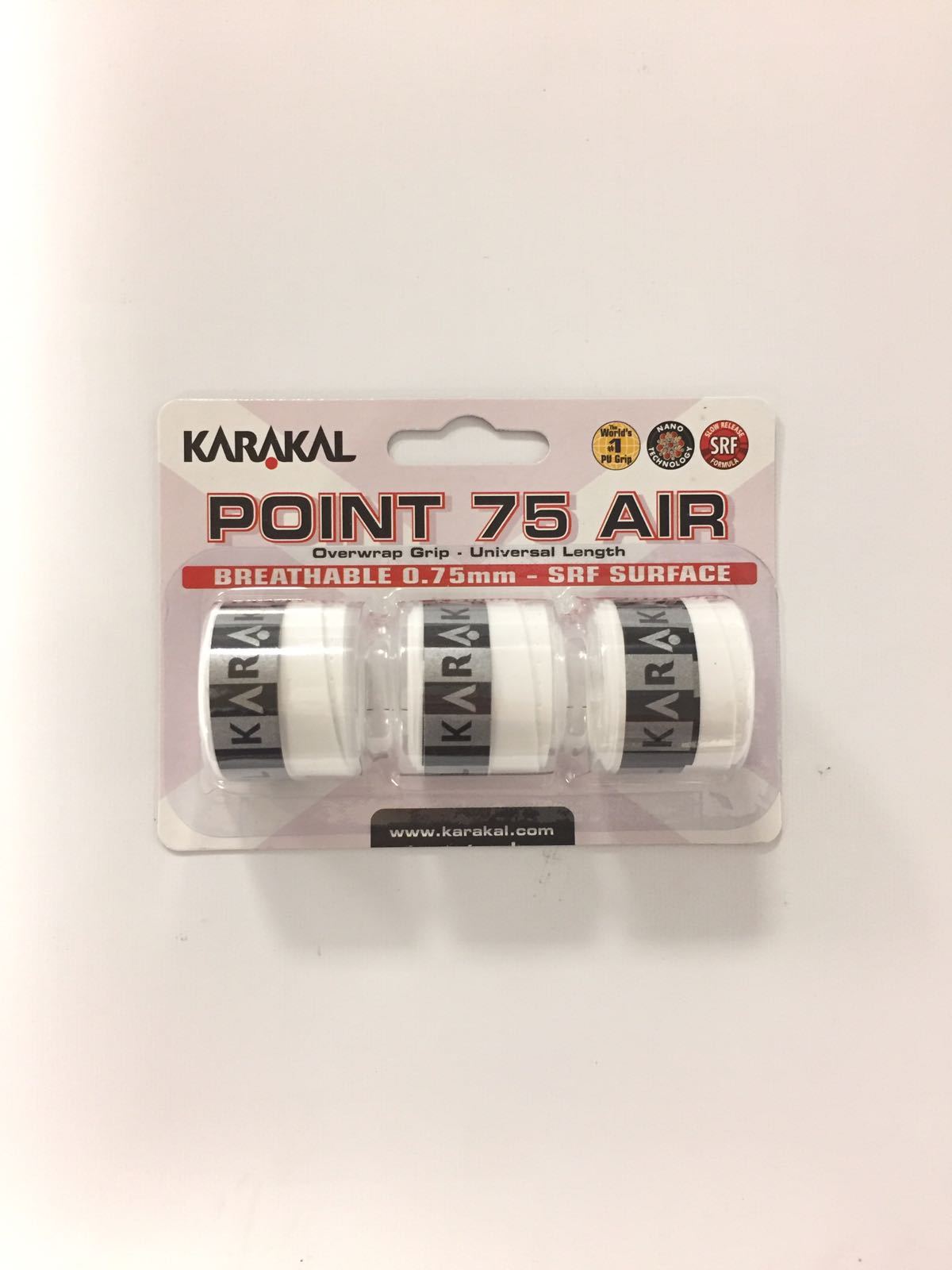 Karakal Point 75 Air Overgrip - Premium Tennis Racket Grip for Enhanced Comfort & Sweat Absorption | Perfect for Competitive Play & Training Sessions