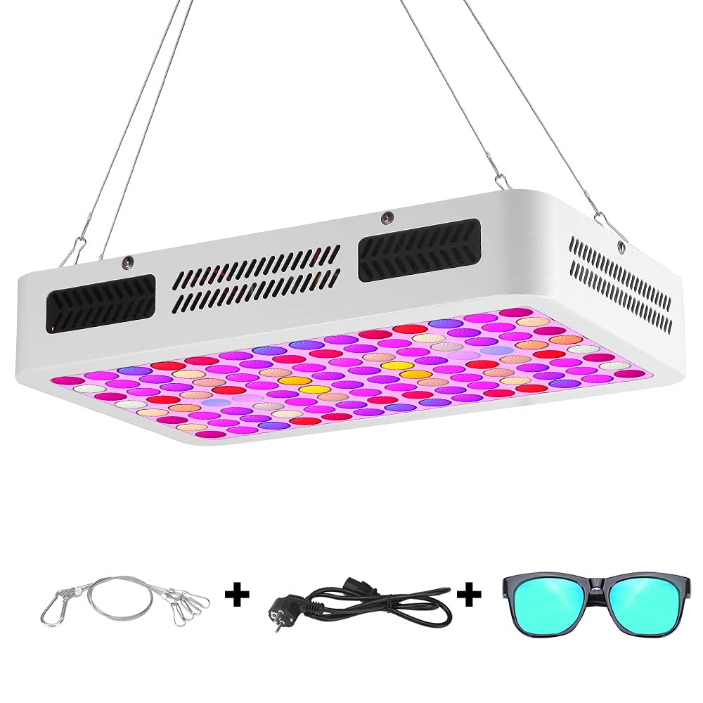 XYX0510 1200W Full Spectrum LED Grow Light for Indoor Plants - Greenhouse & Hydroponic Growing Light for Succulents, Vegetables, and Herbs | Perfect for Home Gardening, Vertical Farming, and Plant Growth