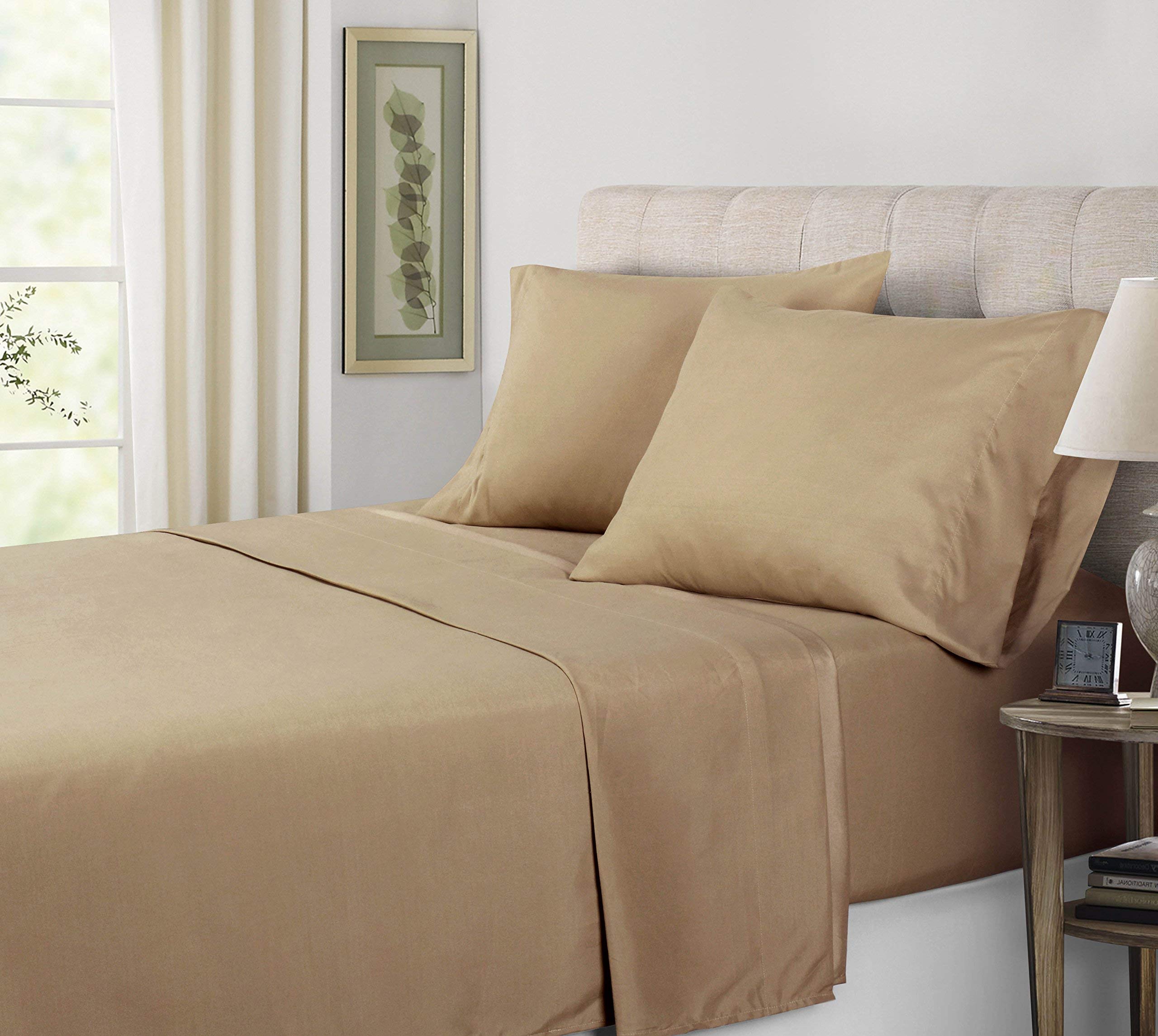 Premium 800 Thread Count 100% Egyptian Cotton 4-Piece Sheet Set - Twin Size (39