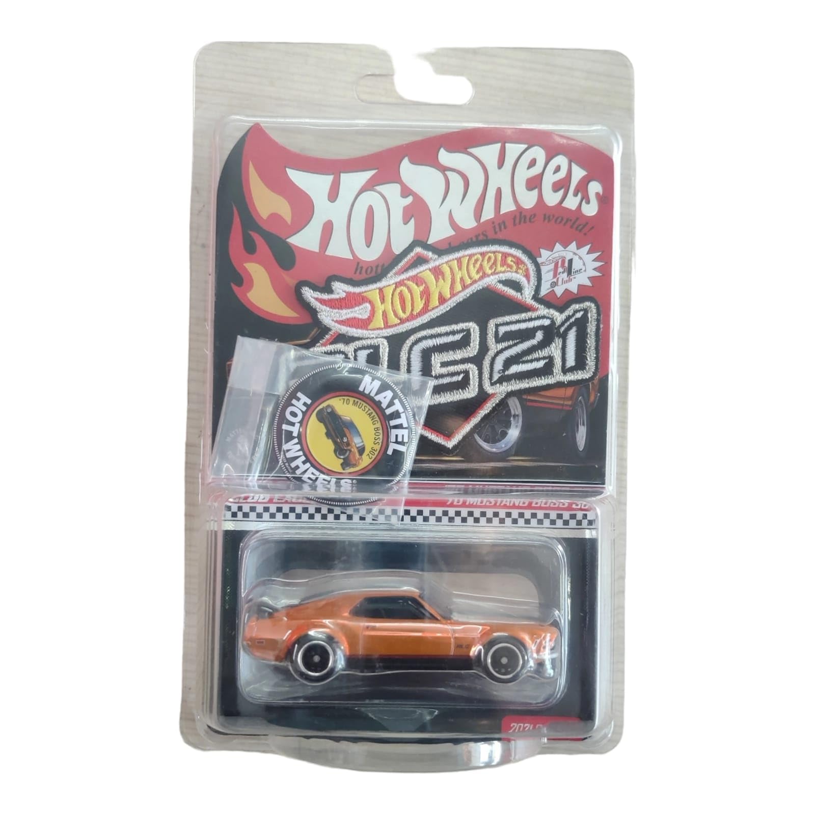 Hot Wheels 2021 RLC '70 Mustang Boss 302 Diecast Car - Limited Edition Collectible Toy for Adults & Kids - Perfect for Display, Gifts, and Car Enthusiast Collections