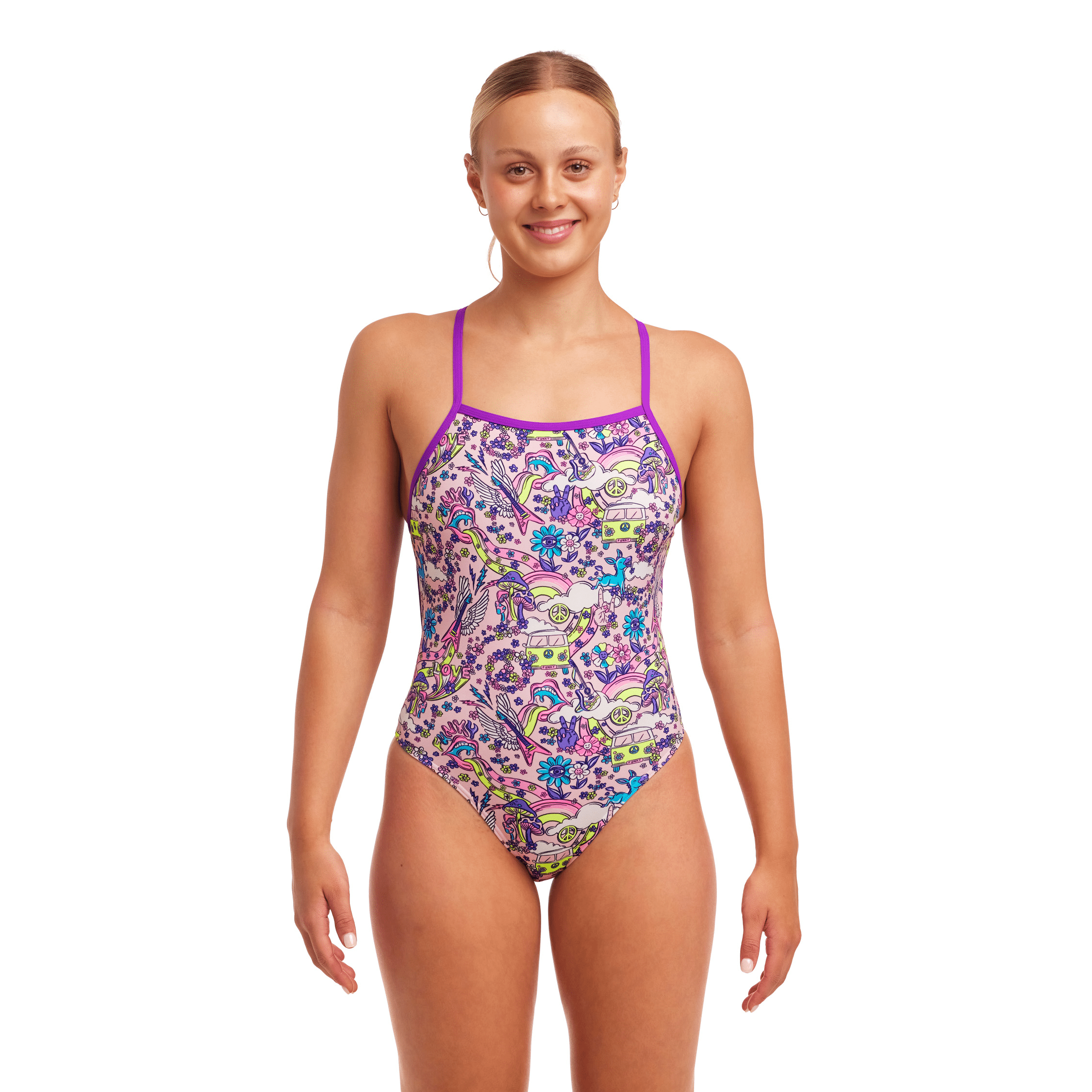 Funkita Donkey Doll Tie Me Tight Women's One-Piece Swimsuit - Perfect for Beach, Pool & Summer Vacations