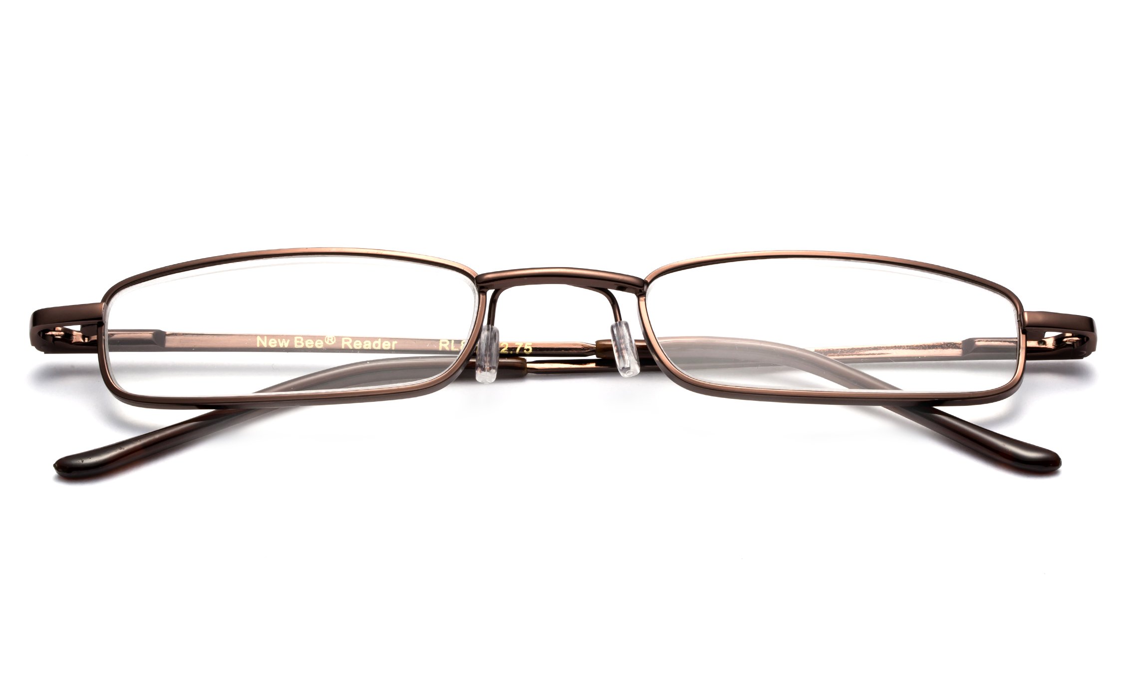 Ultra Compact Spring Temple Reading Glasses with Portable Pocket Clip & Aluminum Case - Lightweight Readers for Men & Women - Perfect for Reading, Travel, and Everyday Use