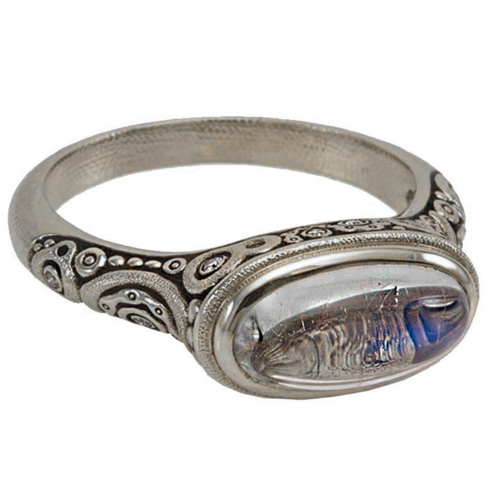 Alex Sepkus Oval Ring R 133PM – Handcrafted Sterling Silver Jewelry for Women, Elegant Oval Gemstone Ring – Perfect for Weddings, Anniversaries & Special Occasions