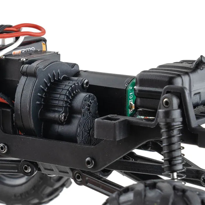 FMS 1:24 Scale FCX24 Power Wagon RTR Rock Crawler RC Truck - 2-Speed Transmission, 4WD Off-Road Vehicle for Trail Crawling & Backyard Adventure