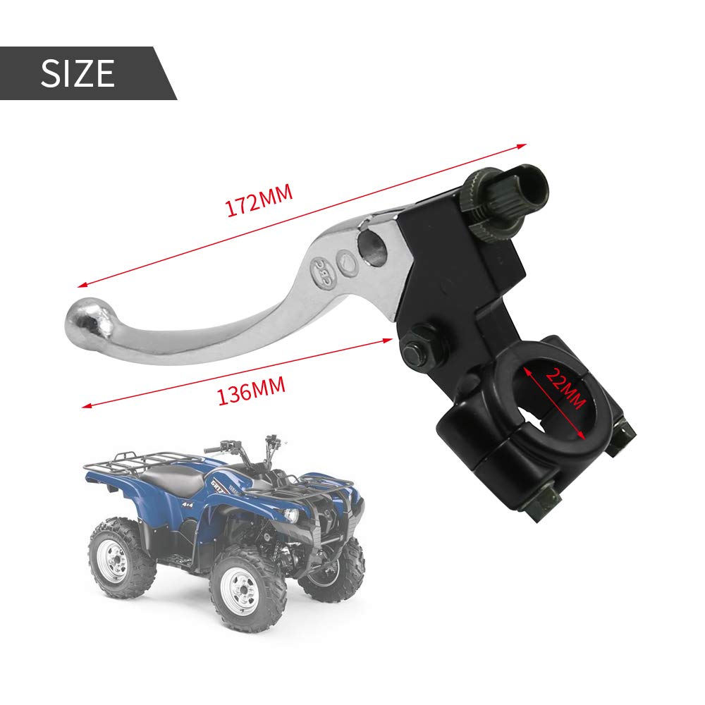 22mm Left Clutch Brake Lever for Coleman CT200U Trail 200 Mini Bike - Compatible with 196cc & 98cc Engines - Durable Bike Brake Handle Replacement Part - Perfect for Off-Road Trails, Mini Bike Upgrades & DIY Repairs