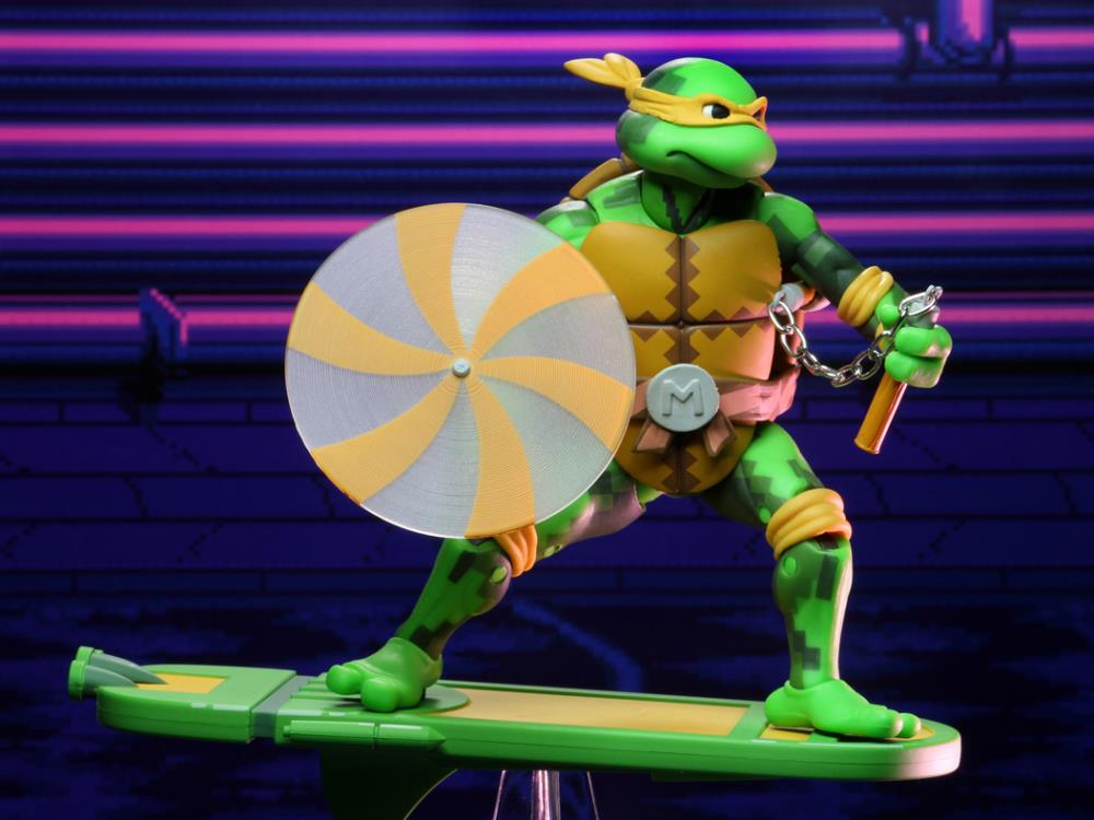 Teenage Mutant Ninja Turtles: Turtles in Time Michelangelo Action Figure - Collectible TMNT Toy for Kids & Fans - Perfect for Play, Display & Nostalgic Gift Giving