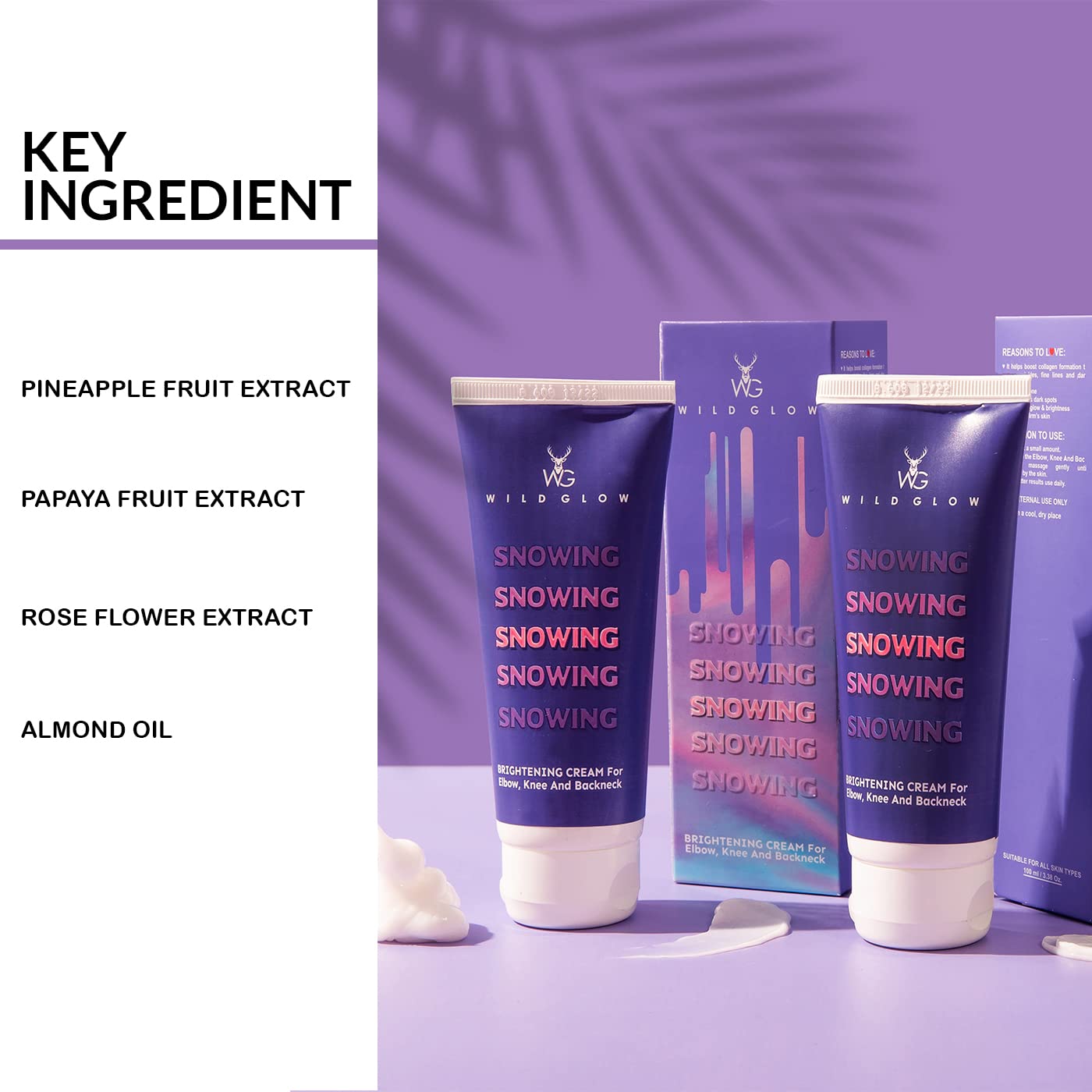 Instant Whitening Beauty Cream for Elbow, Knee, Backneck & Underarms - Brightening Formula with Collagen Boost & Deep Moisturizing | 100ml | Perfect for Skin Brightening, Dark Spot Treatment & Daily Skincare Routine