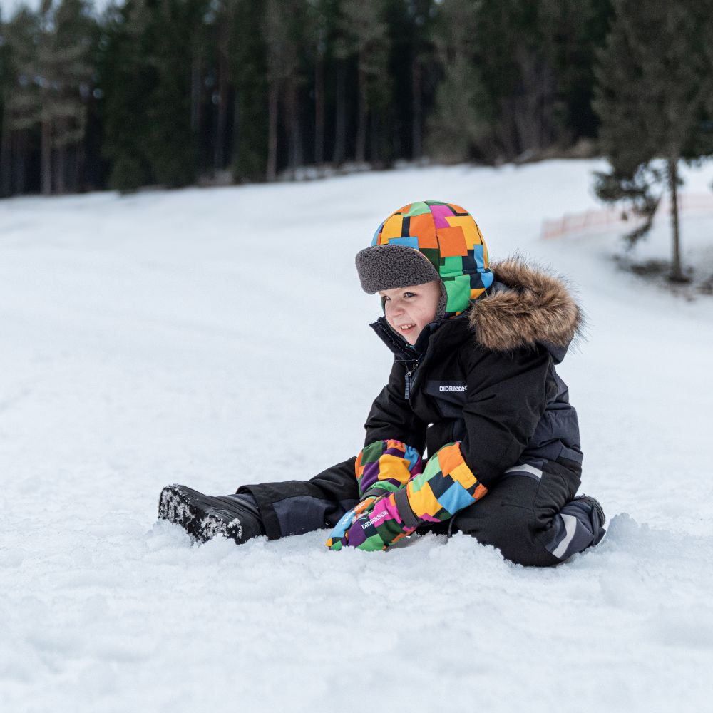 Didriksons Bjarven III Kids Snowsuit - Waterproof Winter Jacket & Pants Set for Boys & Girls, Navy Blue - Perfect for Skiing, Snowboarding & Outdoor Play
