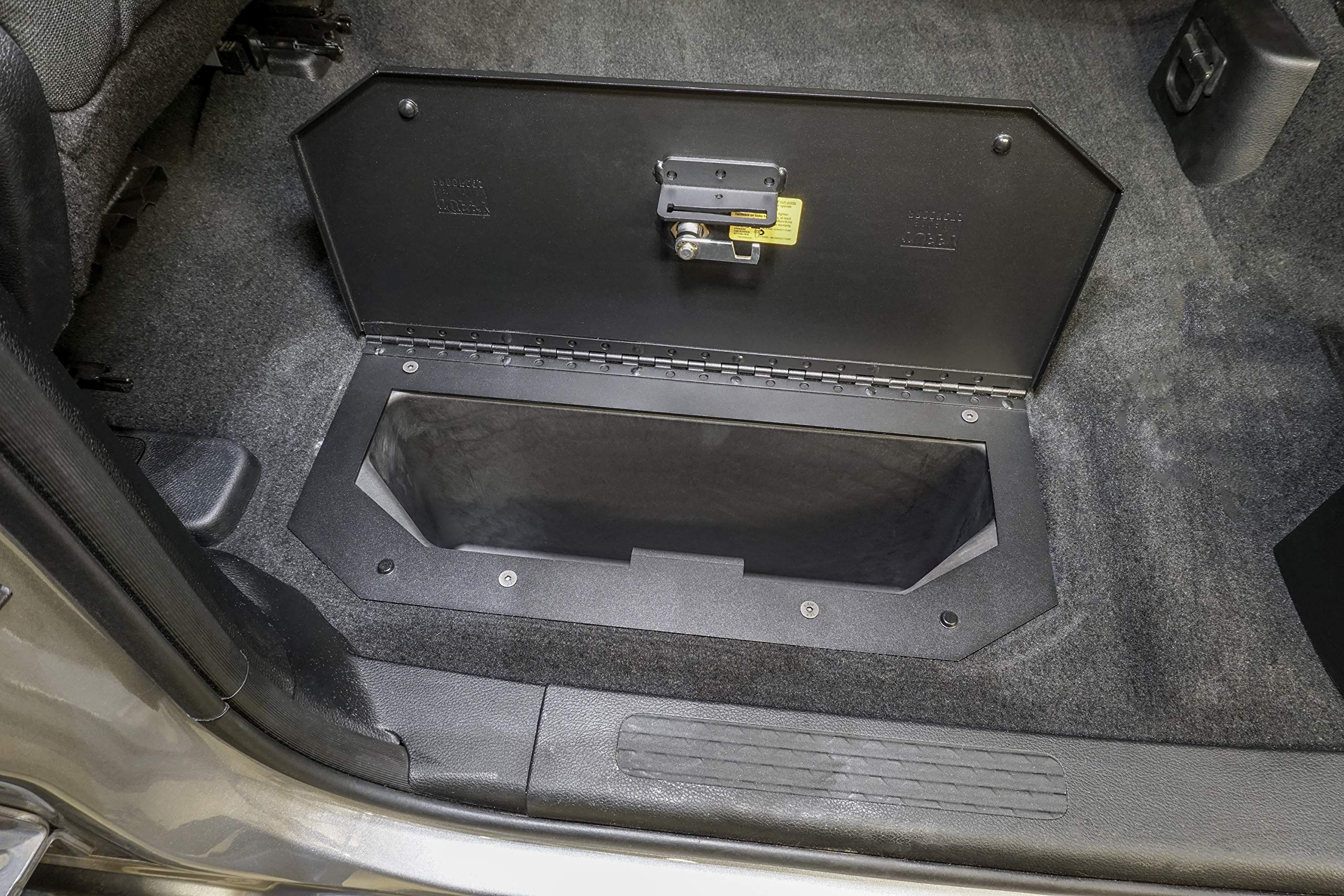 Tuffy in-Floor Storage Lid for RAM 5th Gen Trucks - Heavy Duty Security Lockbox for Under Seat Storage | Perfect for Tools, Gear & Valuables Protection While Off-Roading or Camping