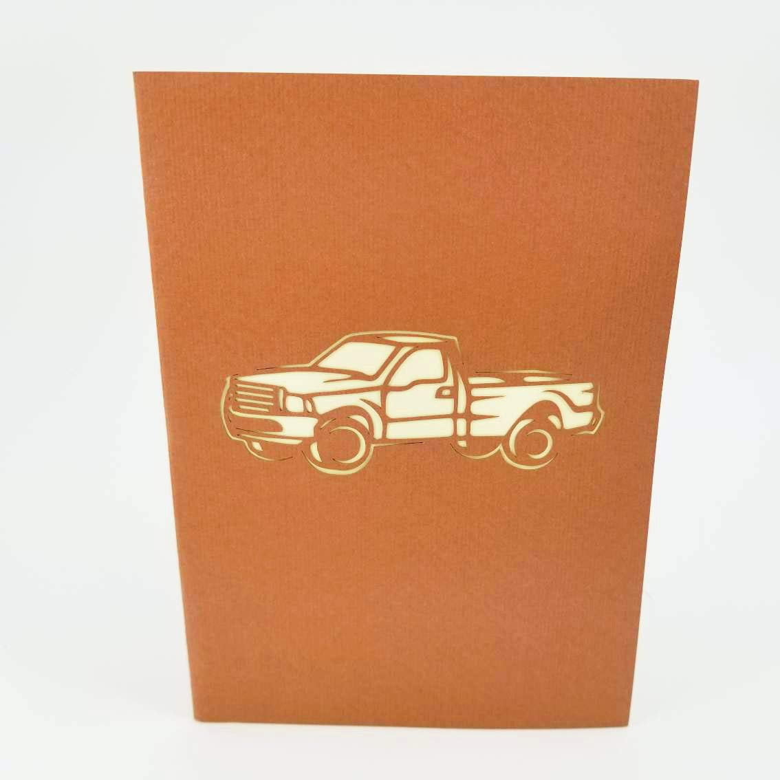 Red Truck Pop Up Greeting Card - Birthday, Thank You, Love, Graduation, Anniversary & Romantic Cards for Men & Women | Perfect for Special Occasions & Thoughtful Gifts