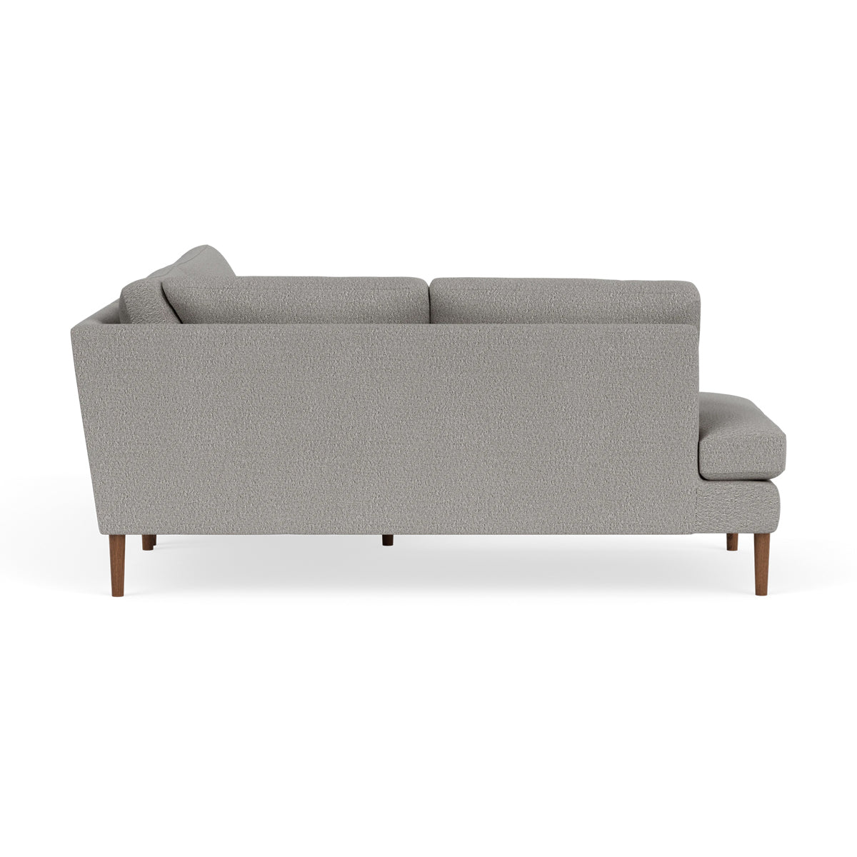 Astha Boucle Left Corner Sofa - Modern L-Shaped Sectional Couch for Living Room, Lounge & Office - Soft Fabric Upholstery, Comfortable Seating for Home Decor