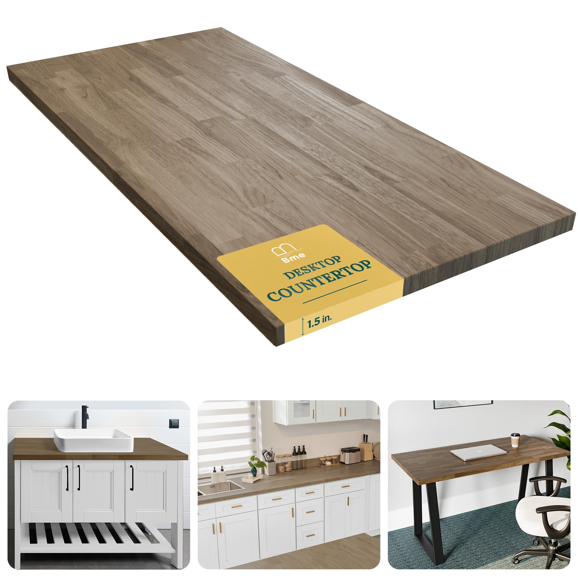 Premium Walnut Butcher Block Countertop - 5ft x 25