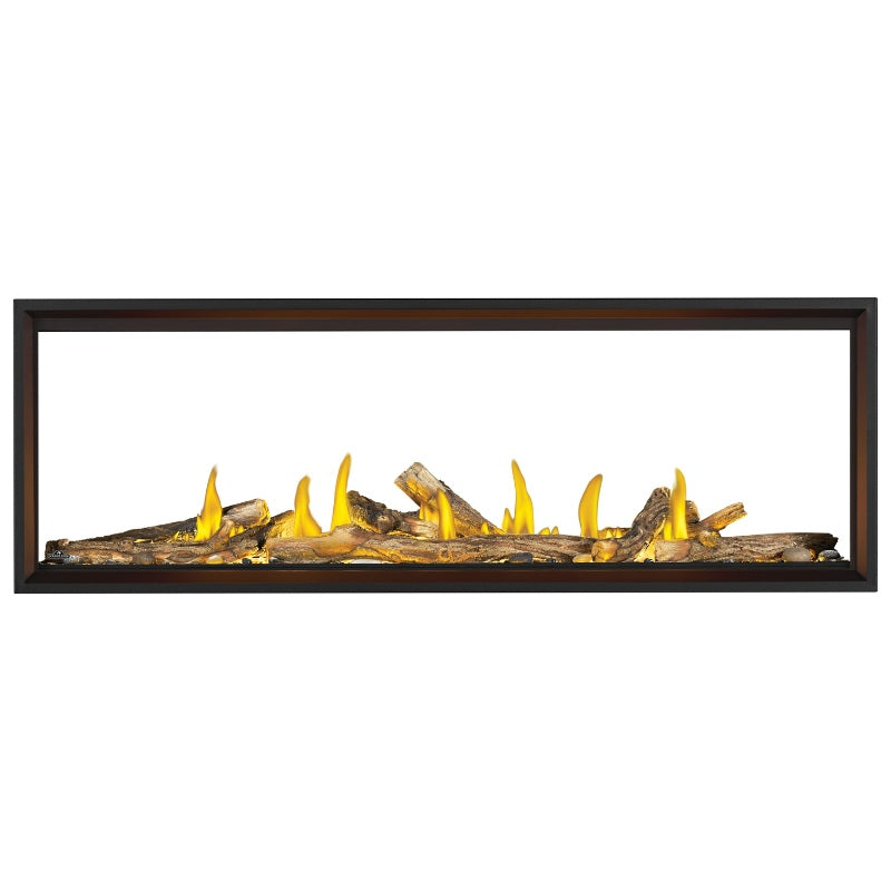 Napoleon TLV74N2 Tall Vector 74 See-Through Linear Direct Vent Gas Fireplace - Modern Heating for Living Rooms & Patios