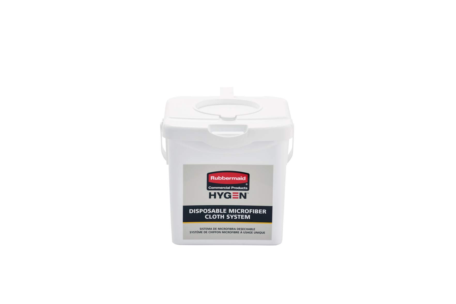 Rubbermaid HYGEN Disposable Microfiber Cleaning Cloths - White, 100-Pack for Janitorial, Industrial & Professional Use - Perfect for Heavy-Duty Wiping, Dusting, and Surface Cleaning in Offices, Hospitals & Factories