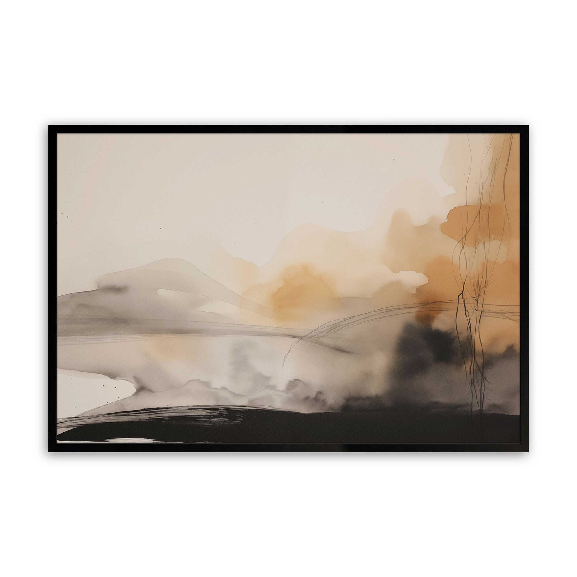 Set of 2 Rustic Copper Wall Art Prints - Elegant Home Decor for Living Room, Bedroom & Office