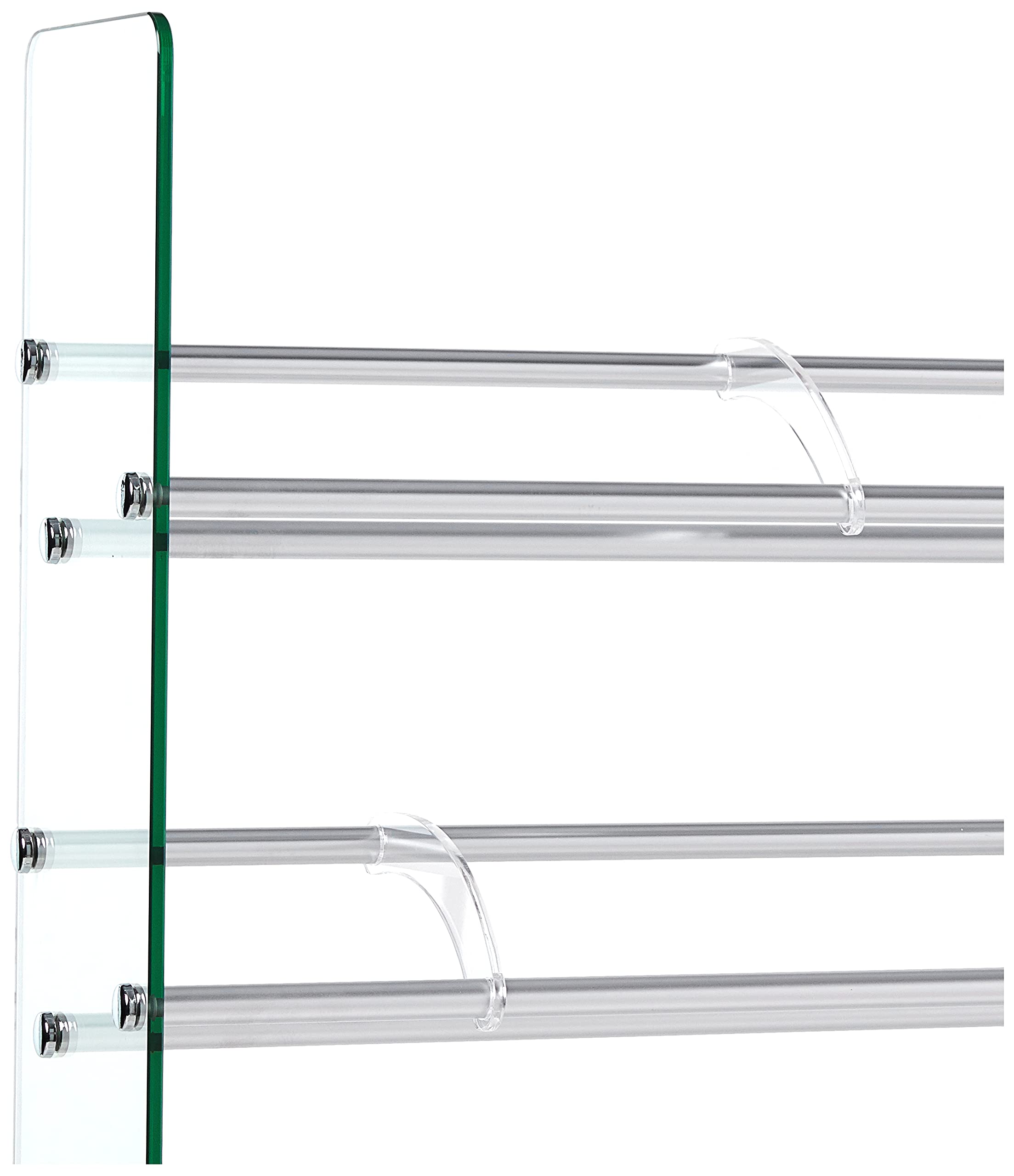 TransDeco Clear/Silver CD/DVD Storage Rack - Holds 792 Discs (Model 552) - Perfect for Organizing Movies, Music & Games in Living Rooms, Offices & Media Centers