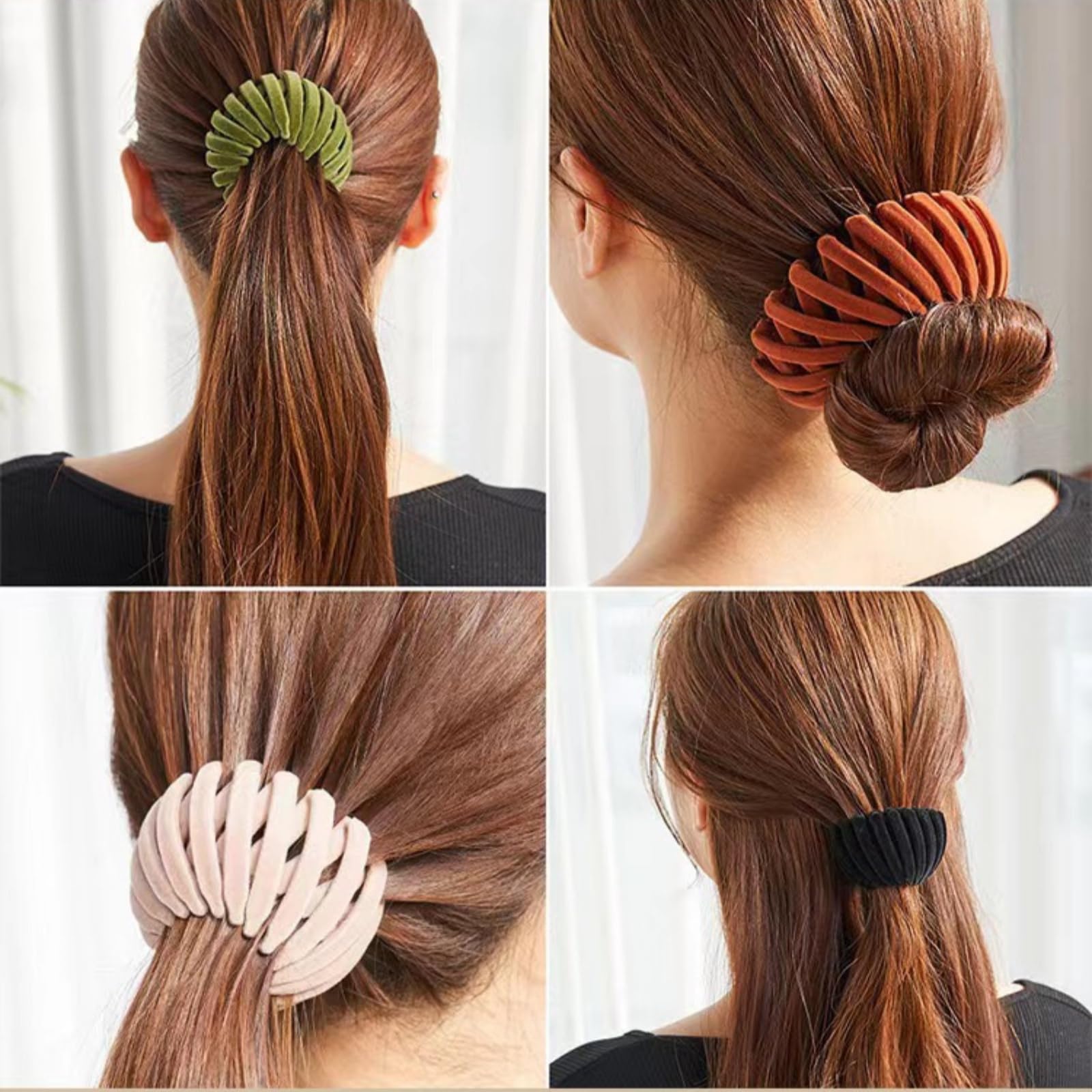 7PCS Women's Hair Clips & Bun Holders for Styling & Parties