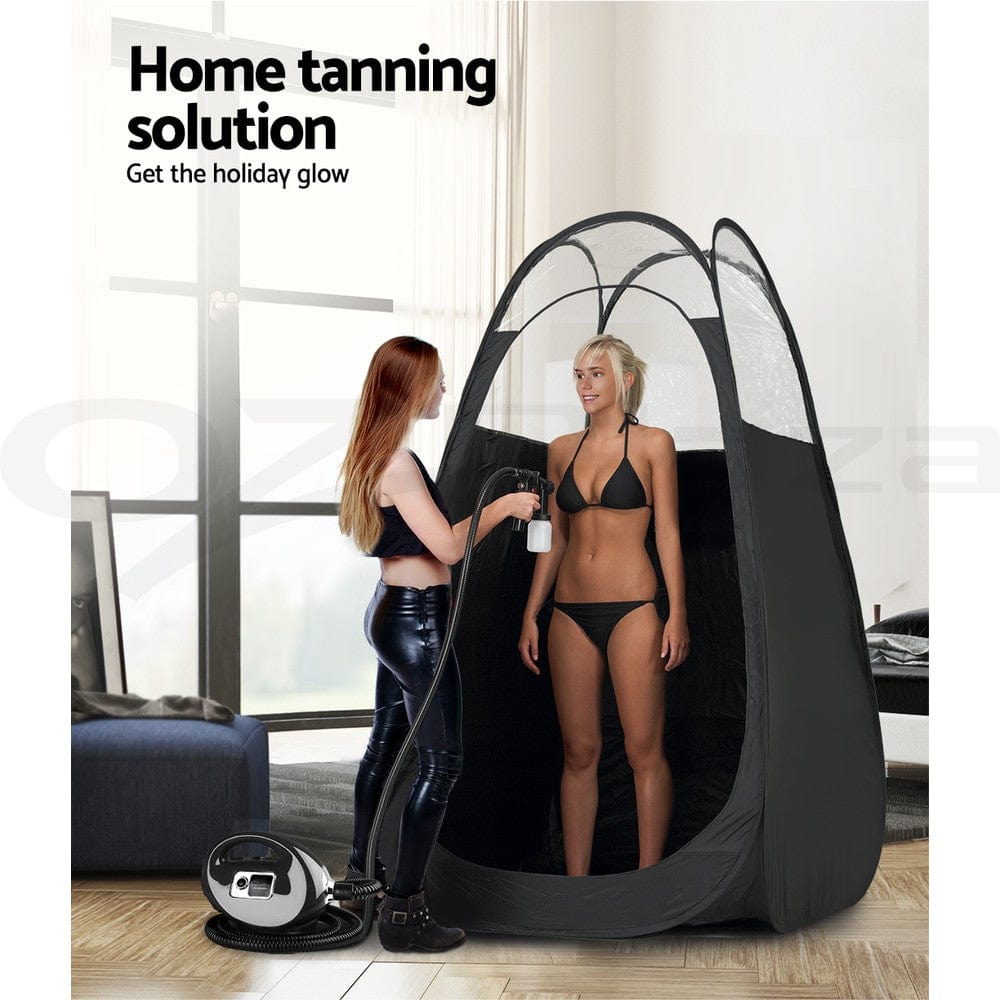 Professional HVLP Spray Tan Machine Kit with Adjustable Spray Gun, Portable Spray Tent & Fixed Speed System - Perfect for Salon, Home Use & Sunless Tanning Business