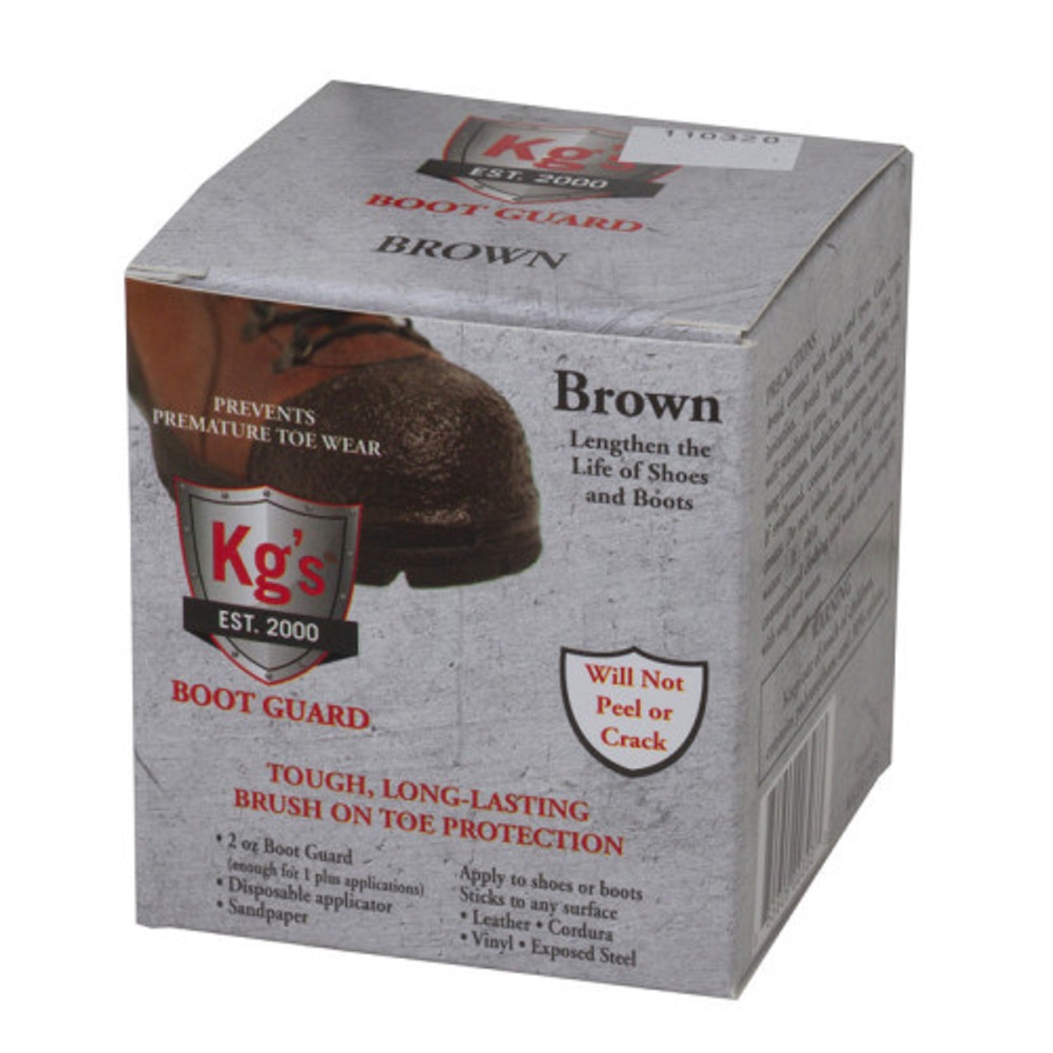 KG's Boot Guard Brush-On Toe Protection for Work Boots & Shoes | Waterproof, Durable & Easy to Apply | Perfect for Construction, Hiking & Outdoor Activities