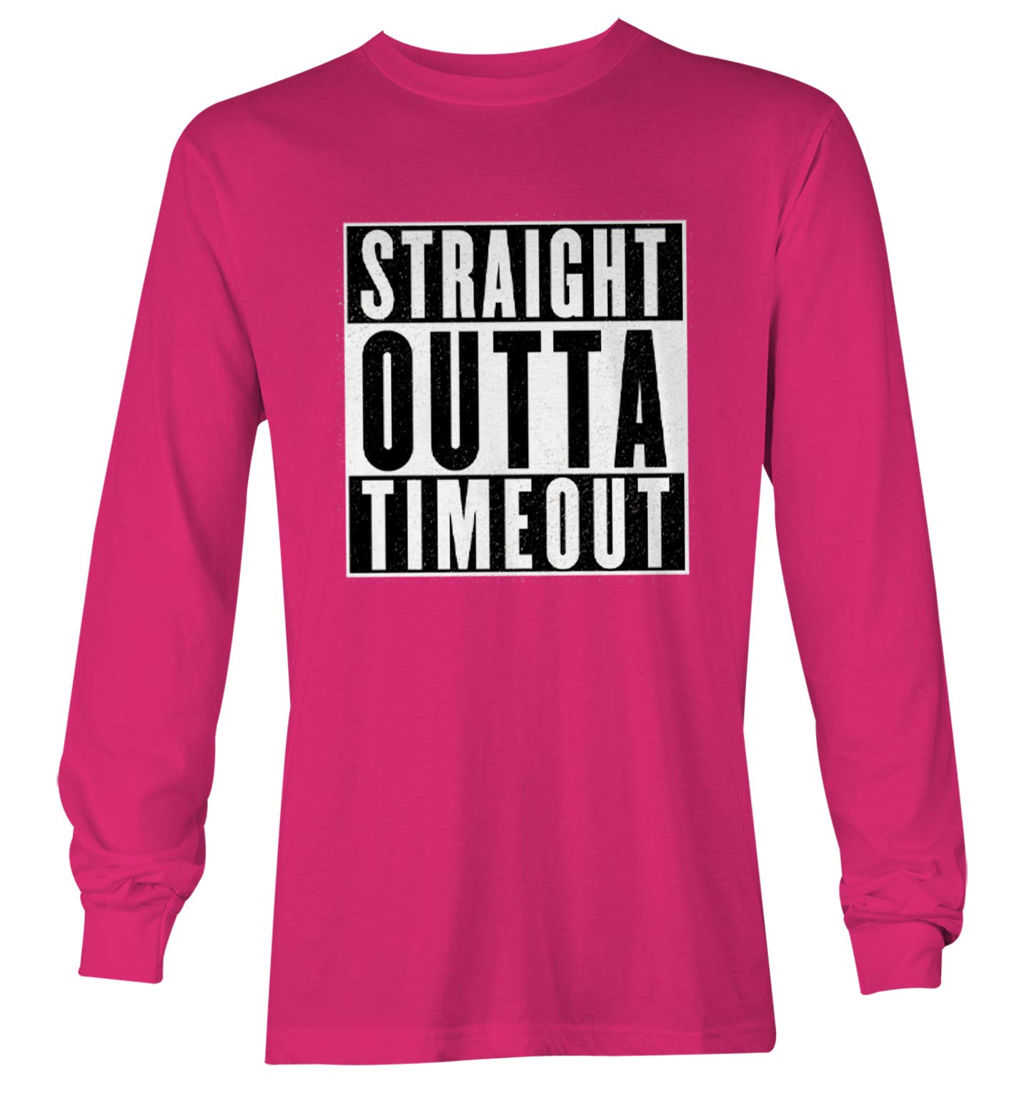 Haase Unlimited Straight Outta Timeout - Trouble Maker Youth T-Shirt | Funny Sarcastic Kids Tee | Perfect for School, Playdates & Family Outings