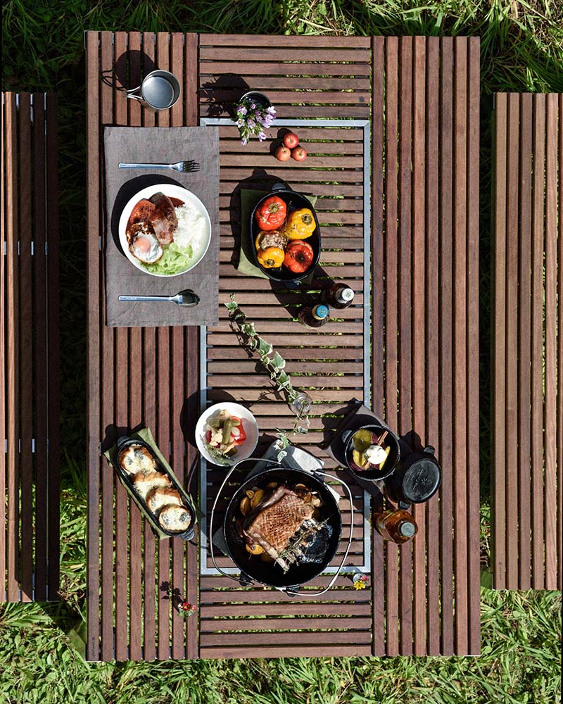 Outdoor Garden Dining Table Set - 5-Piece Patio Furniture for Backyard, Deck, or Poolside - Perfect for Family Gatherings & BBQs